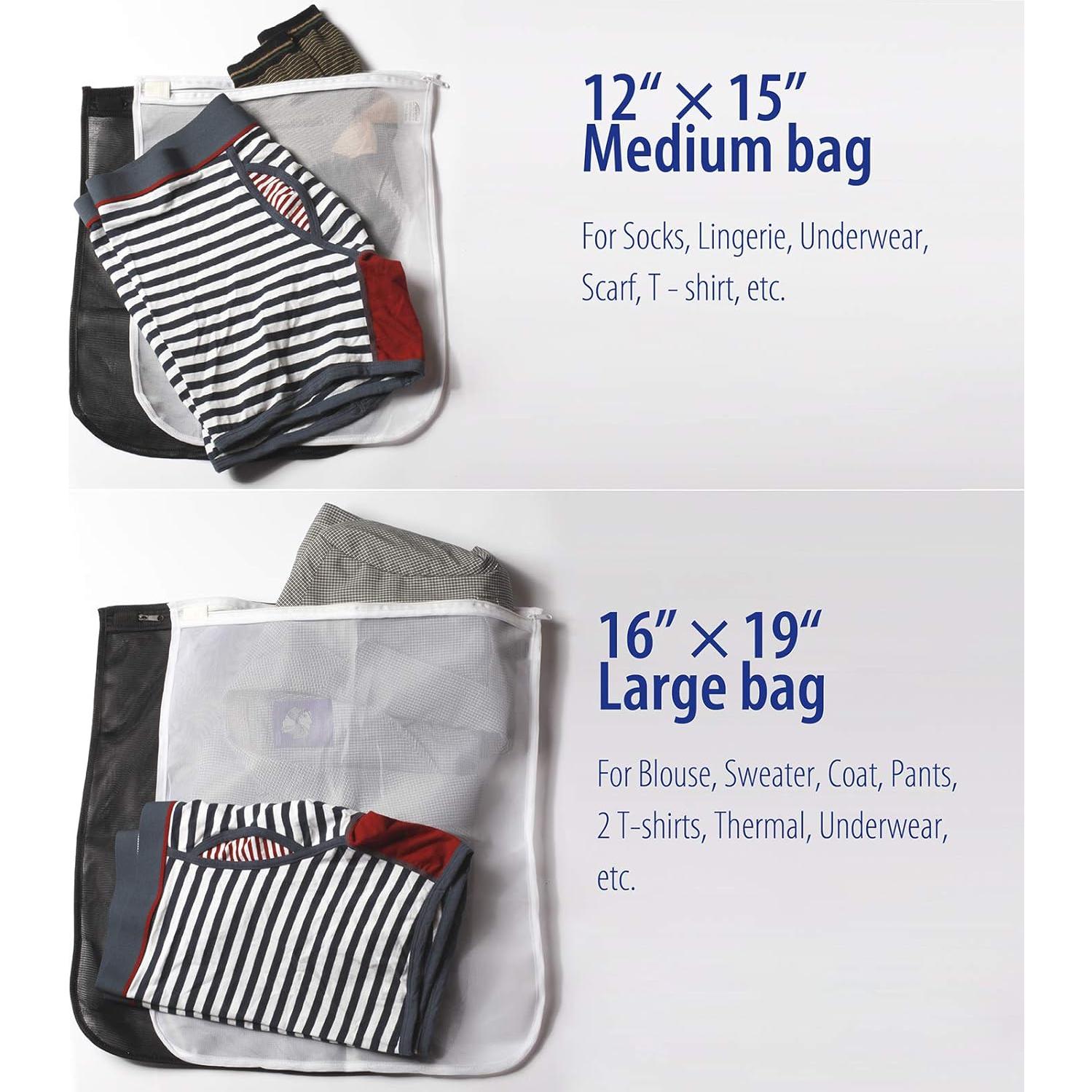 Bolsas de Lavandería Tenrai - 2 Grandes y 2 Medianas, Poliester