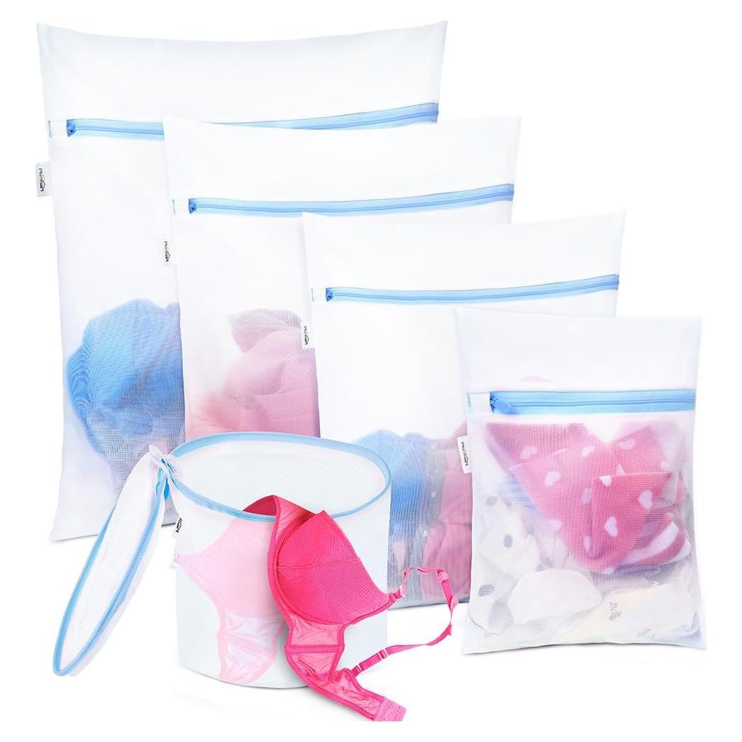 Bolsa de Lavado de Ropa Delicada Plusmart - 5 Piezas Malla