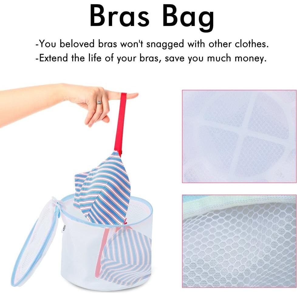 Bolsa de Lavado de Ropa Delicada Plusmart - 5 Piezas Malla