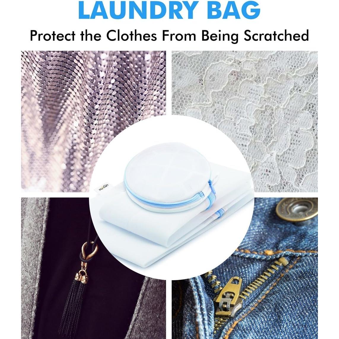 Bolsa de Lavado de Ropa Delicada Plusmart - 5 Piezas Malla