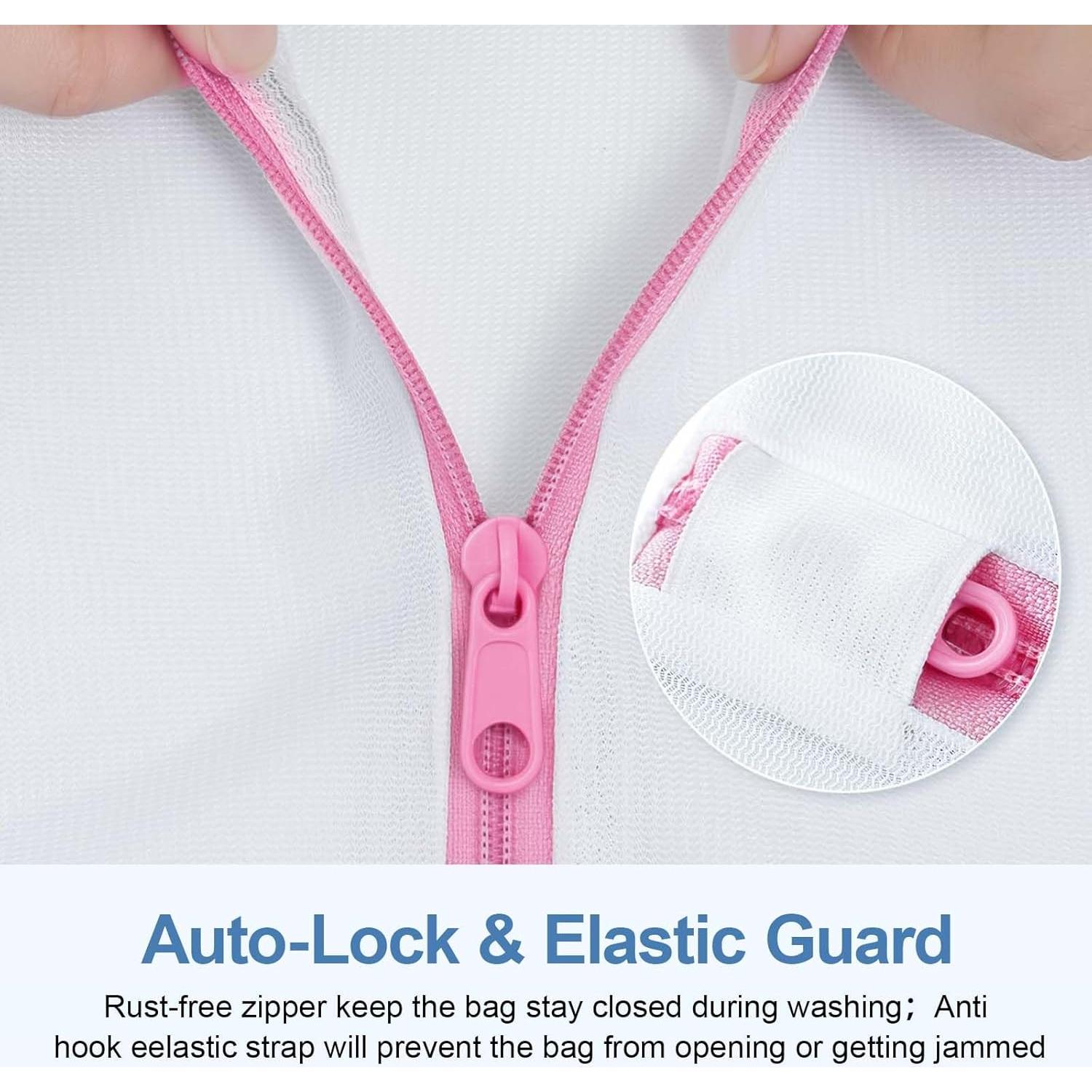 Juego de 3 Bolsas de Lavandería de Malla Genérico 40x30 cm