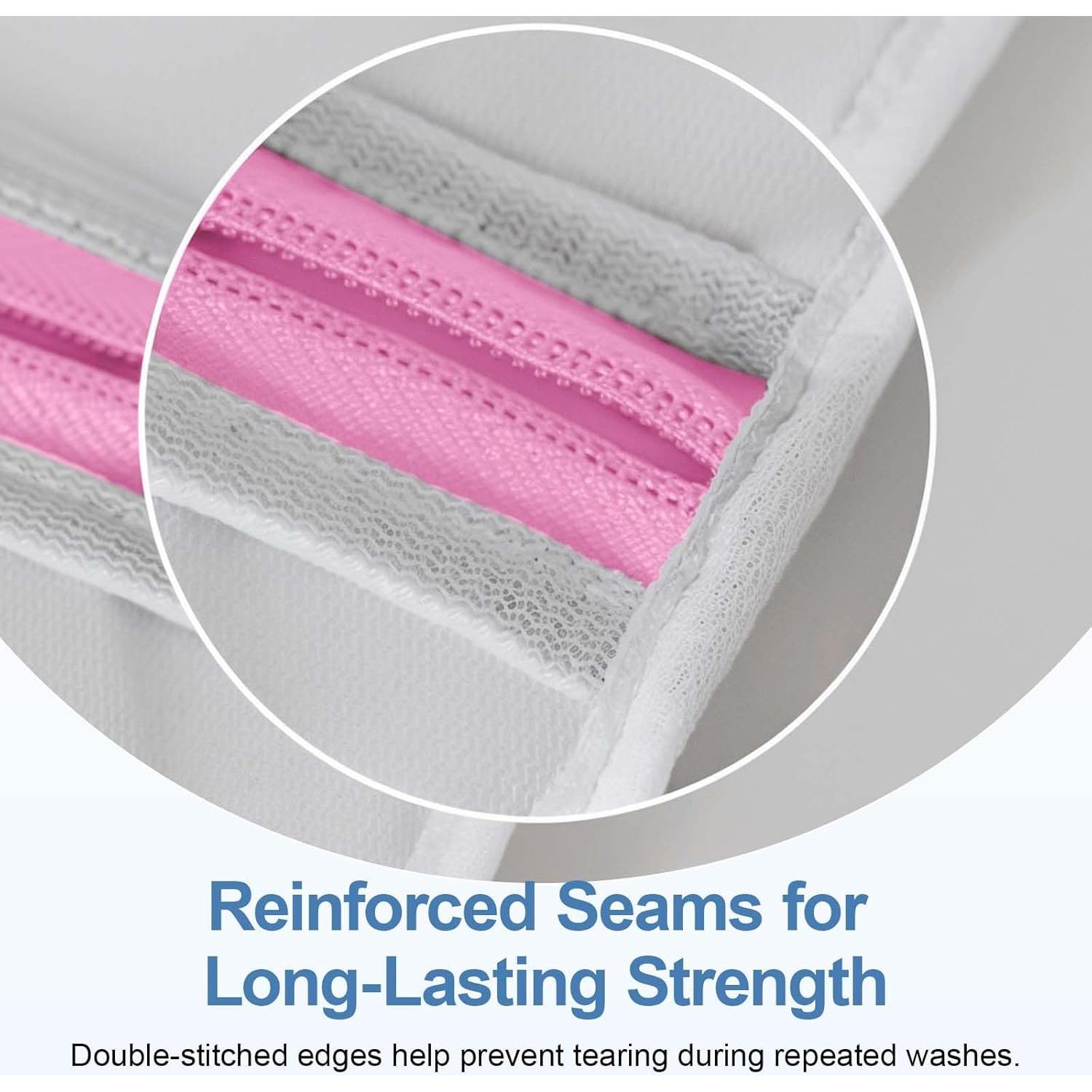 Juego de 3 Bolsas de Lavandería de Malla Genérico 40x30 cm