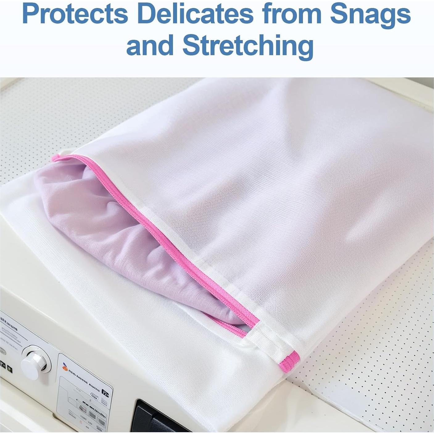 Juego de 3 Bolsas de Lavandería de Malla Genérico 40x30 cm