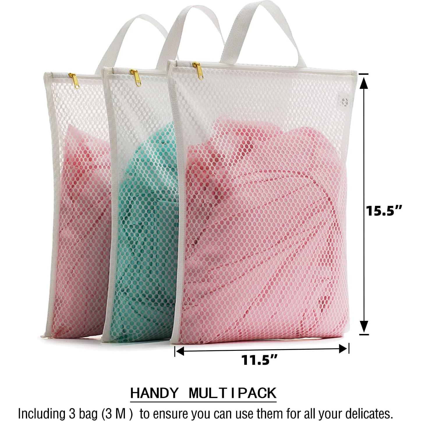 Bolsas de Lavandería TENRAI 3 Piezas Malla Fina Cierre YKK