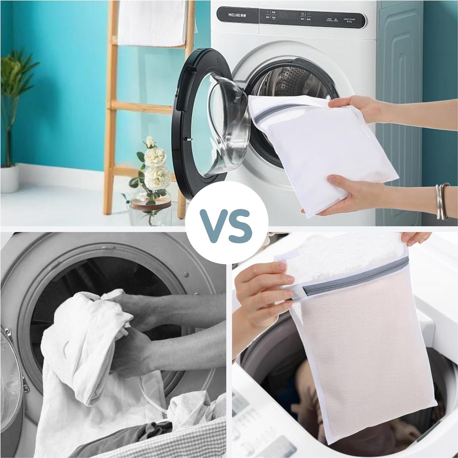 4 Bolsas de Malla para Lavandería Tyqour - Ropa Delicada 30x20cm