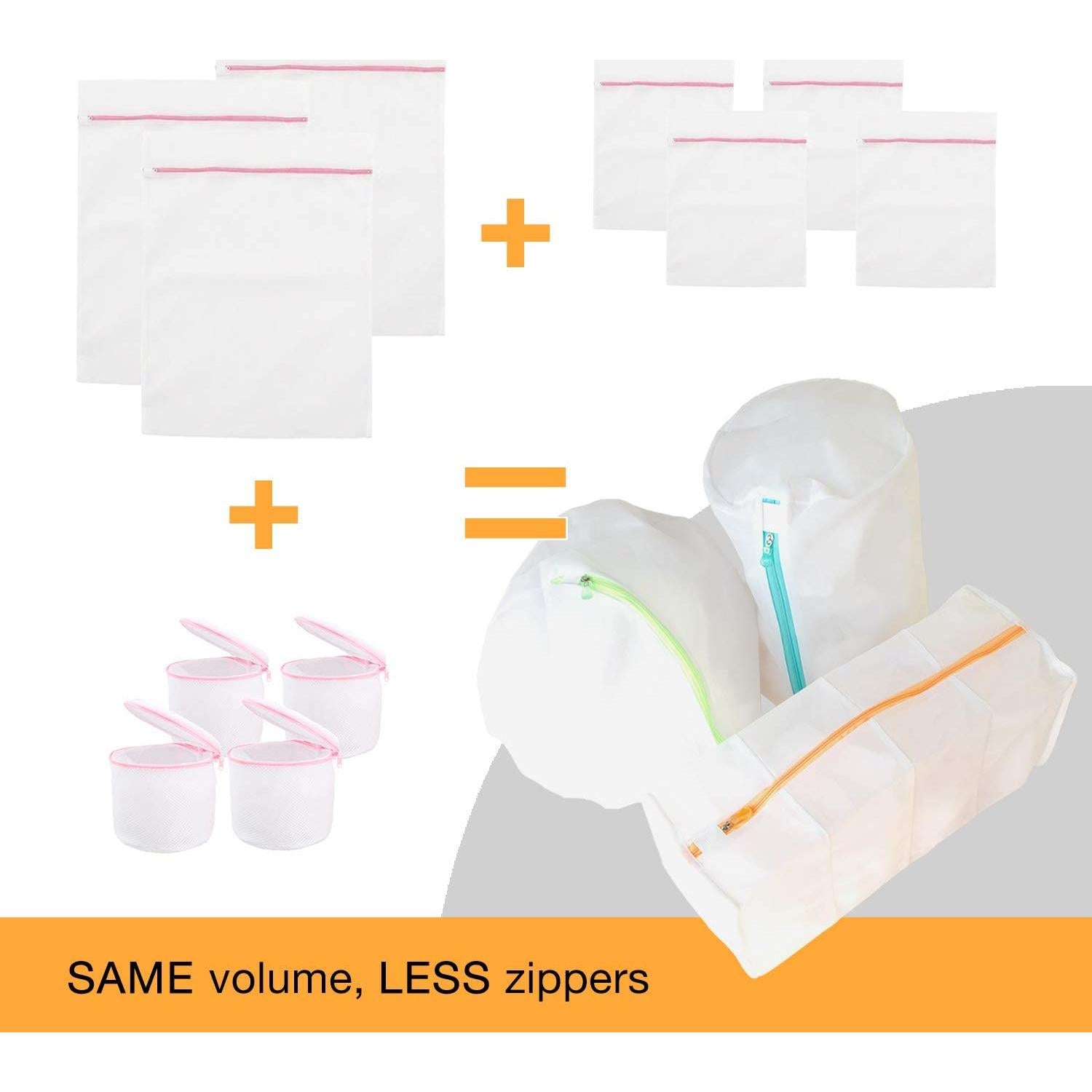 Conjunto de Bolsa de Lavandería 3D Iconni - Grande, Nylon, 4 Piezas