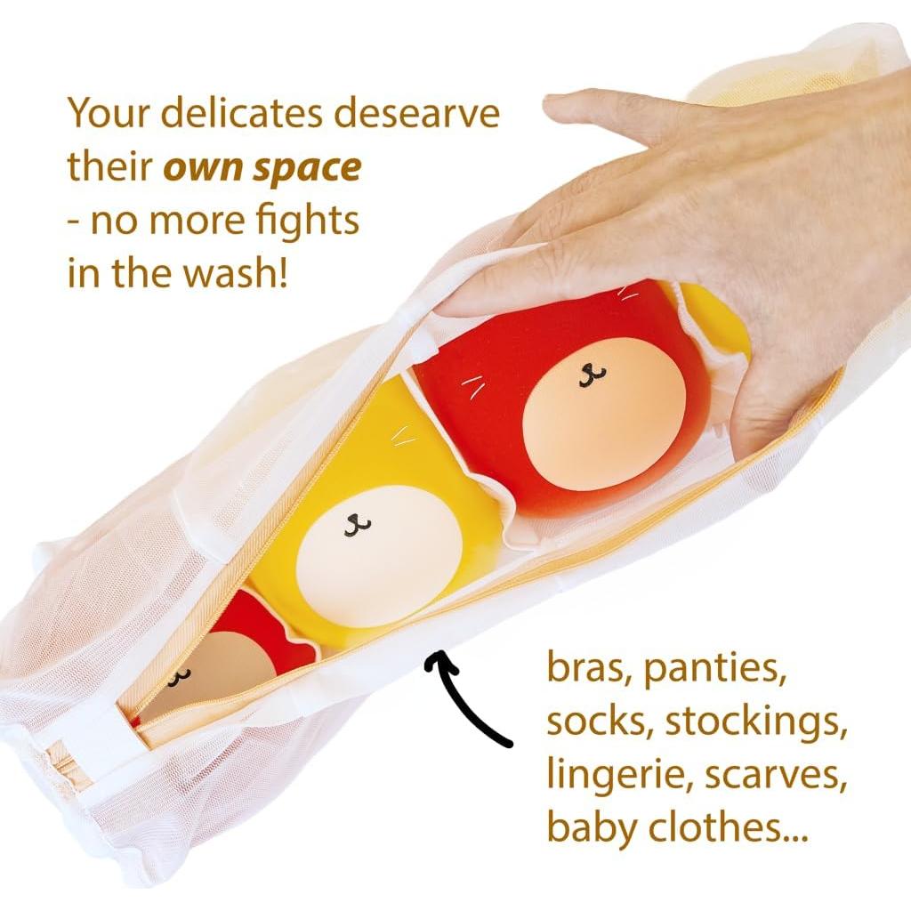 Conjunto de Bolsa de Lavandería 3D Iconni - Grande, Nylon, 4 Piezas