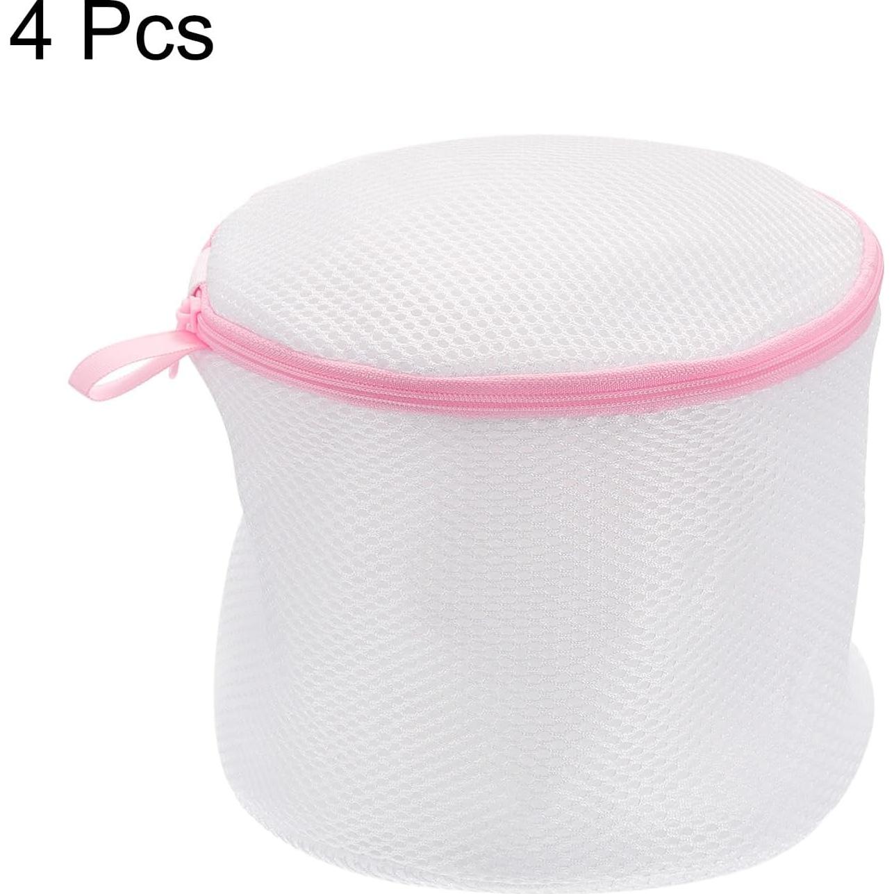 Bolsa de Lavado de Sujetadores uxcell 4 Piezas 16x17 cm Rosa