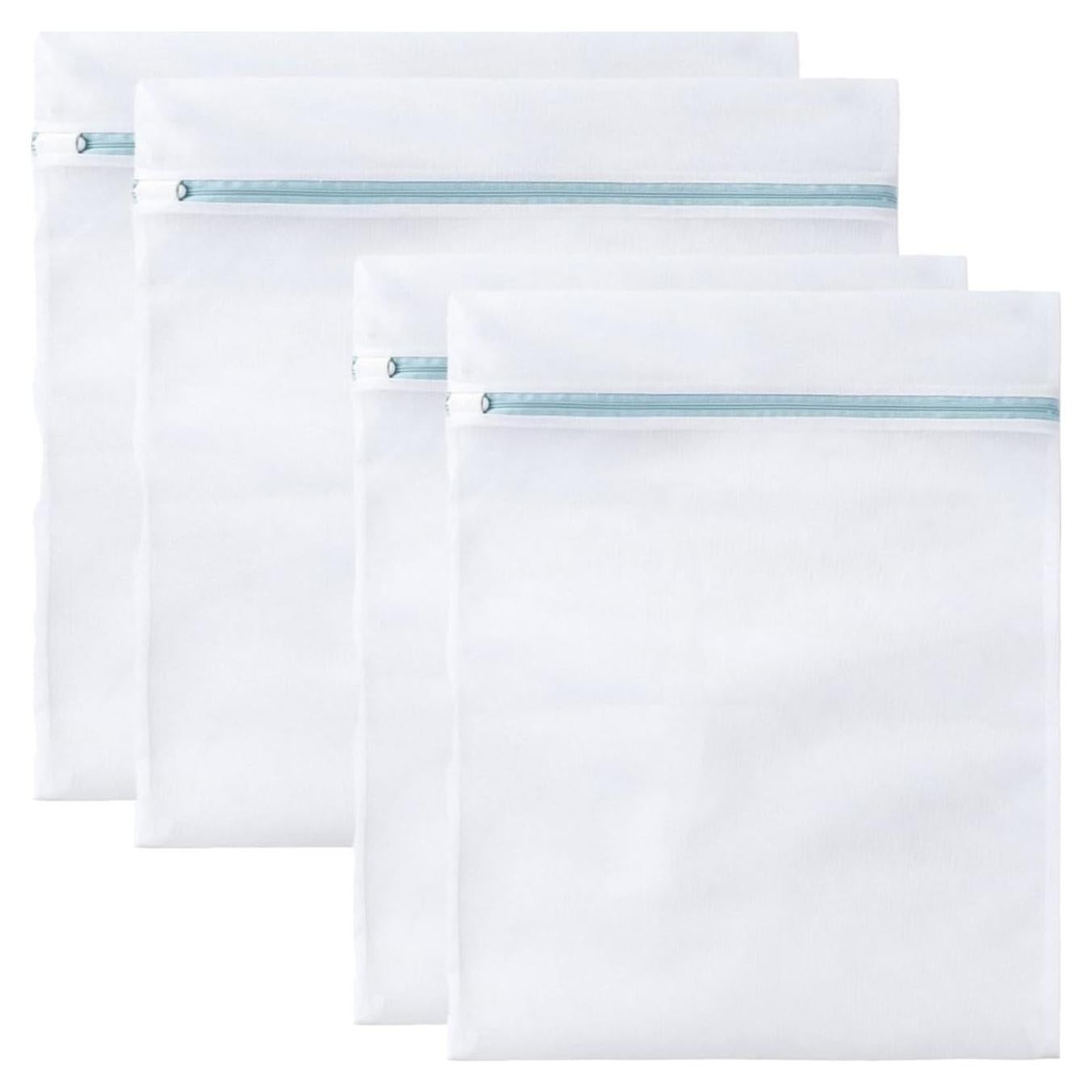 Bolsas de Malla para Lavandería HAOYINEER 4 Pcs 50.8x61 cm y 61x61 cm