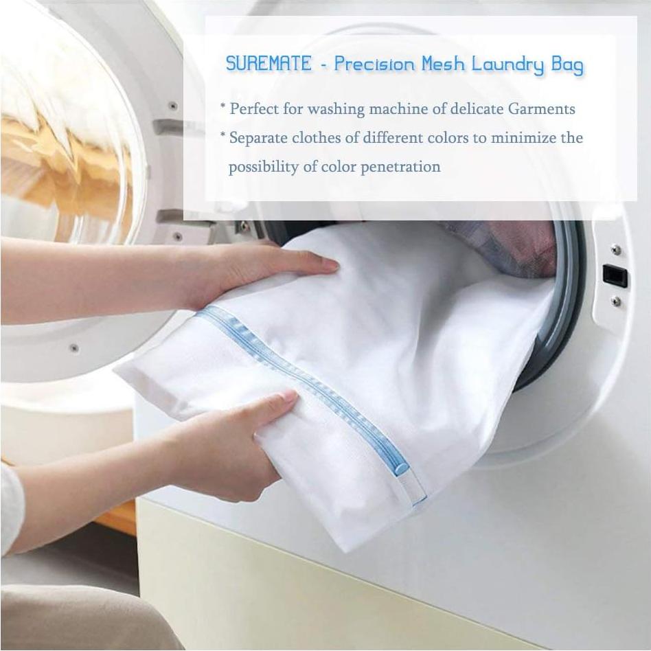Bolsa de Lavandería de Malla SUREMATE 35x40cm para Delicados