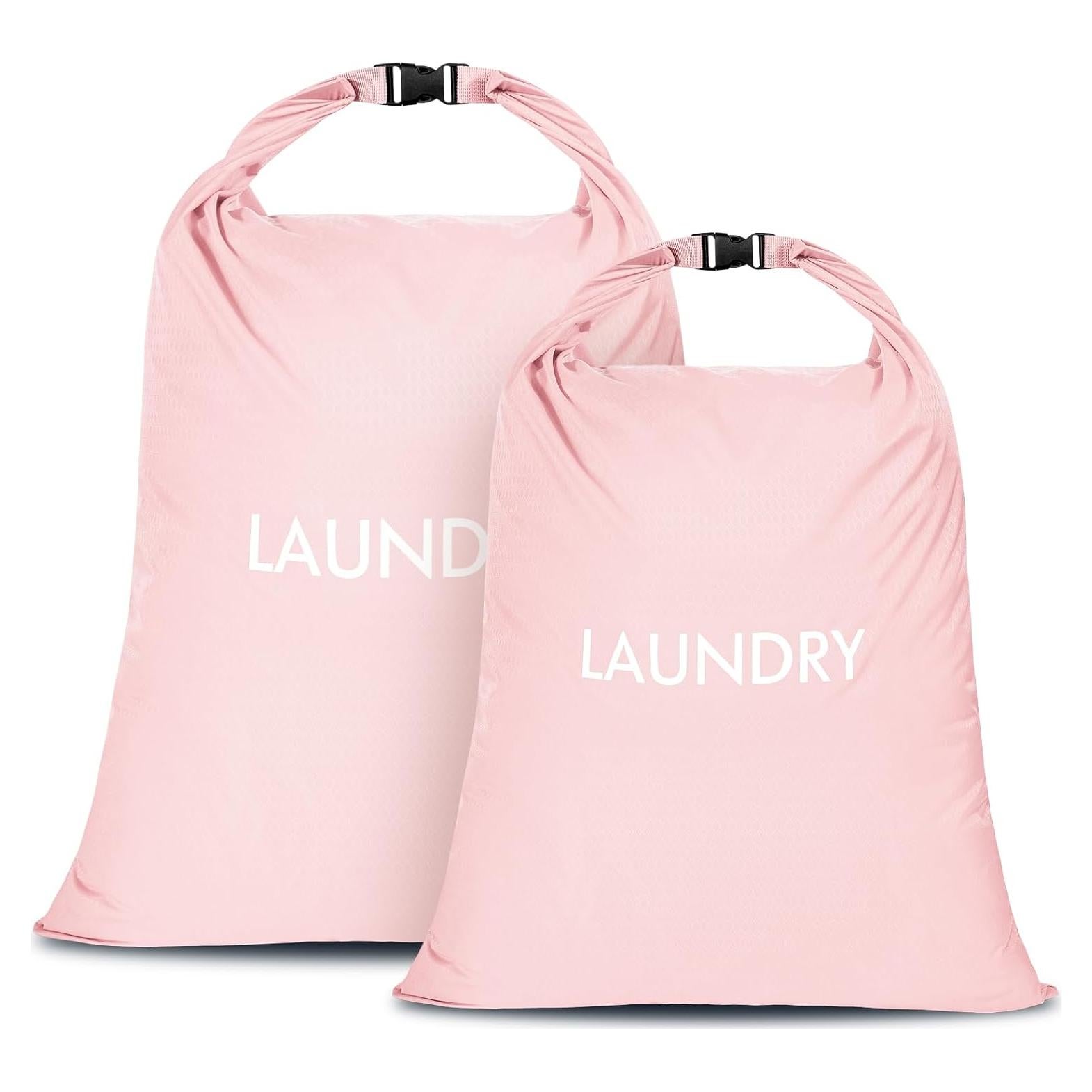 Bolsa de Lavandería de Viaje CANBOX 2 Piezas Nylon Rosa