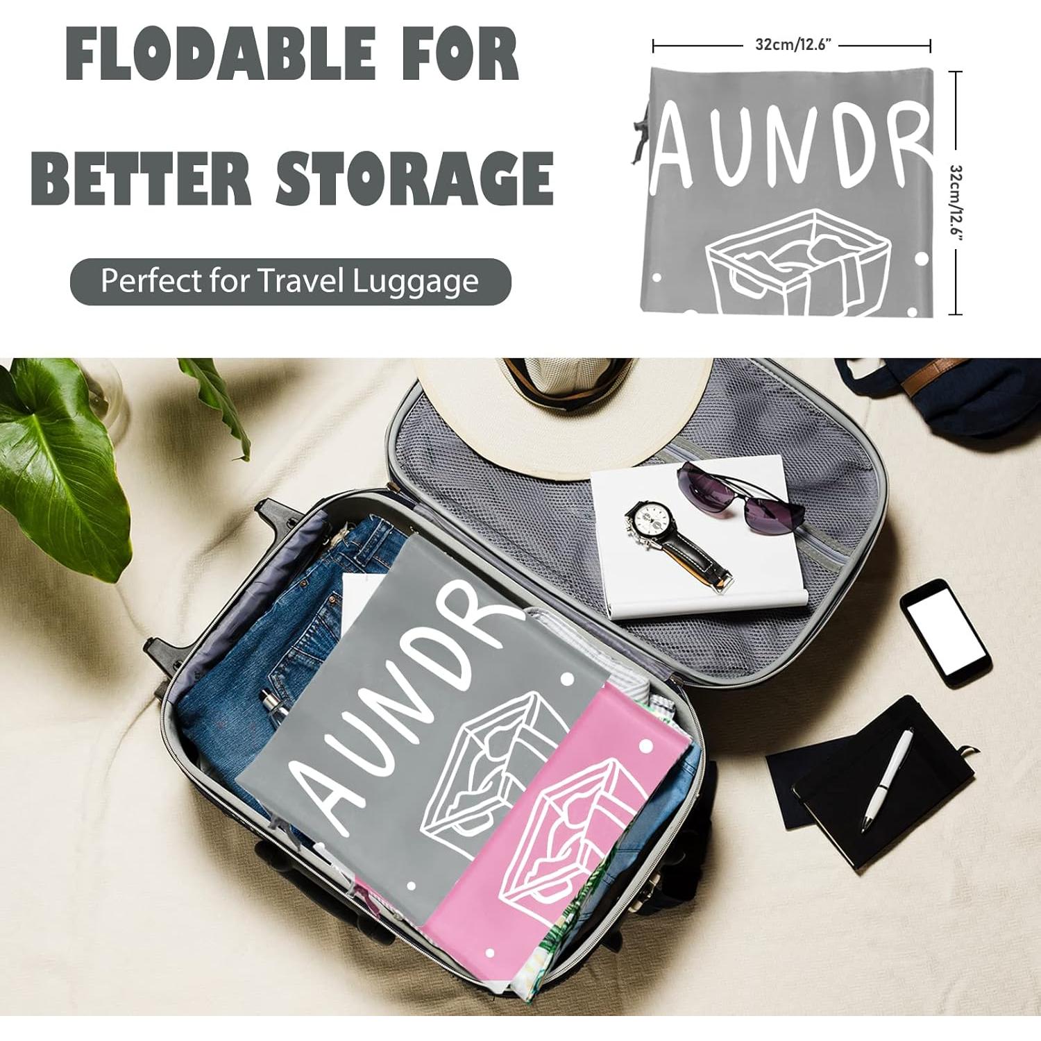 Bolsa de Lavandería Extra Grande Sylfairy 2 Pack Nylon 61x92cm