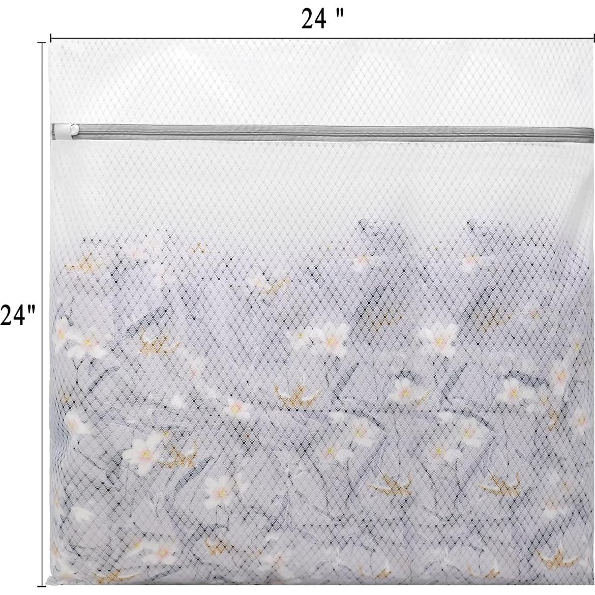 Bolsa de Lavandería Muchfun Malla Diamante 60x60 cm 2 Pcs