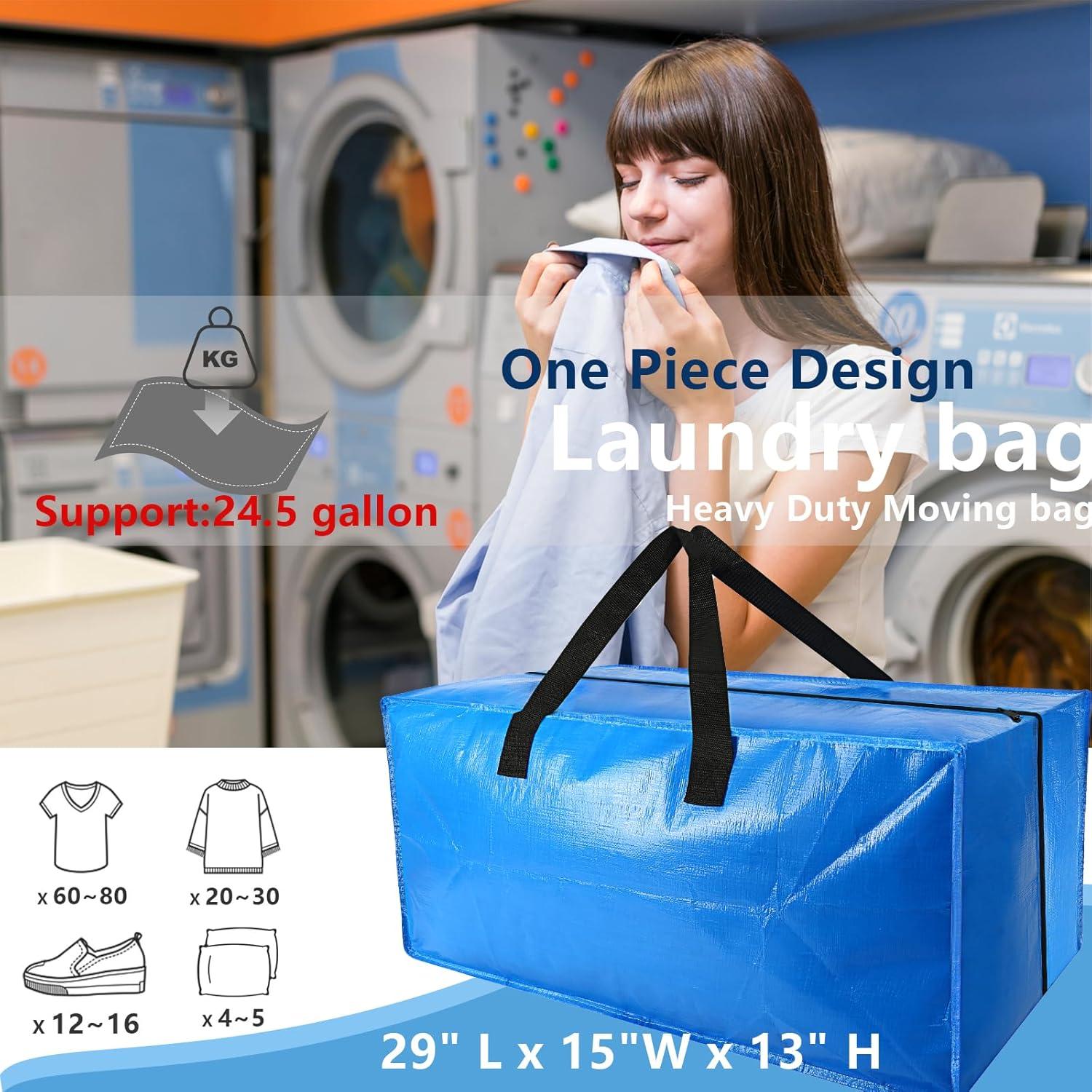 Paquete de 4 Bolsas de Mudanza Acnusik Extra Grandes 92.8L