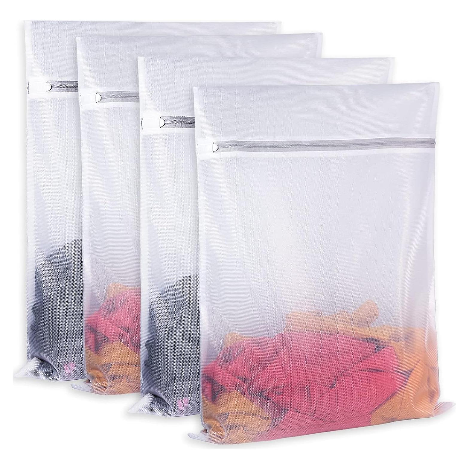 Bolsas de Lavandería de Malla SUERIV - 4 Piezas Grande 40x50 cm