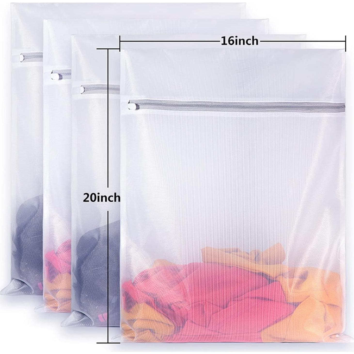 Bolsas de Lavandería de Malla SUERIV - 4 Piezas Grande 40x50 cm
