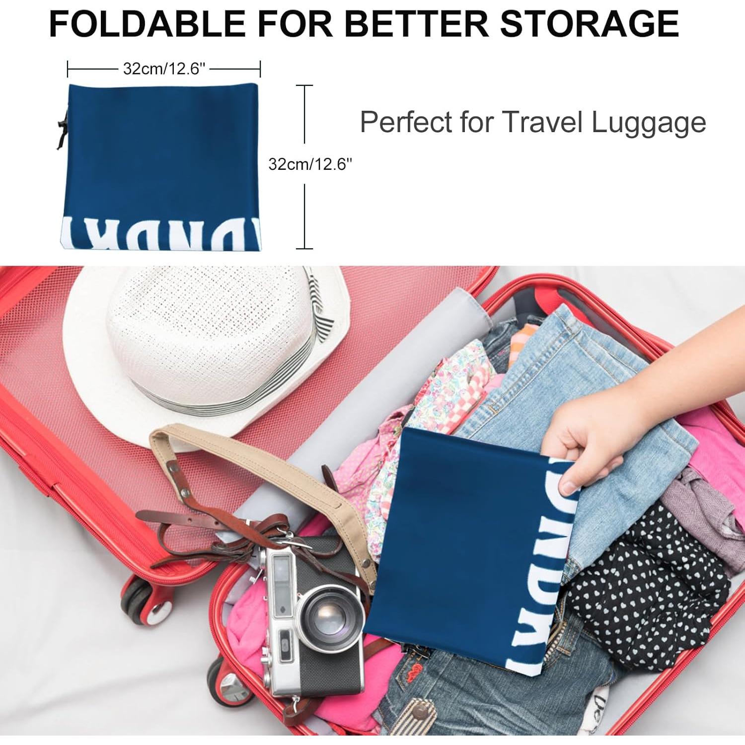 Bolsa de Lavandería Fiodrimy XL Plegable 24x36 Vino y Marino