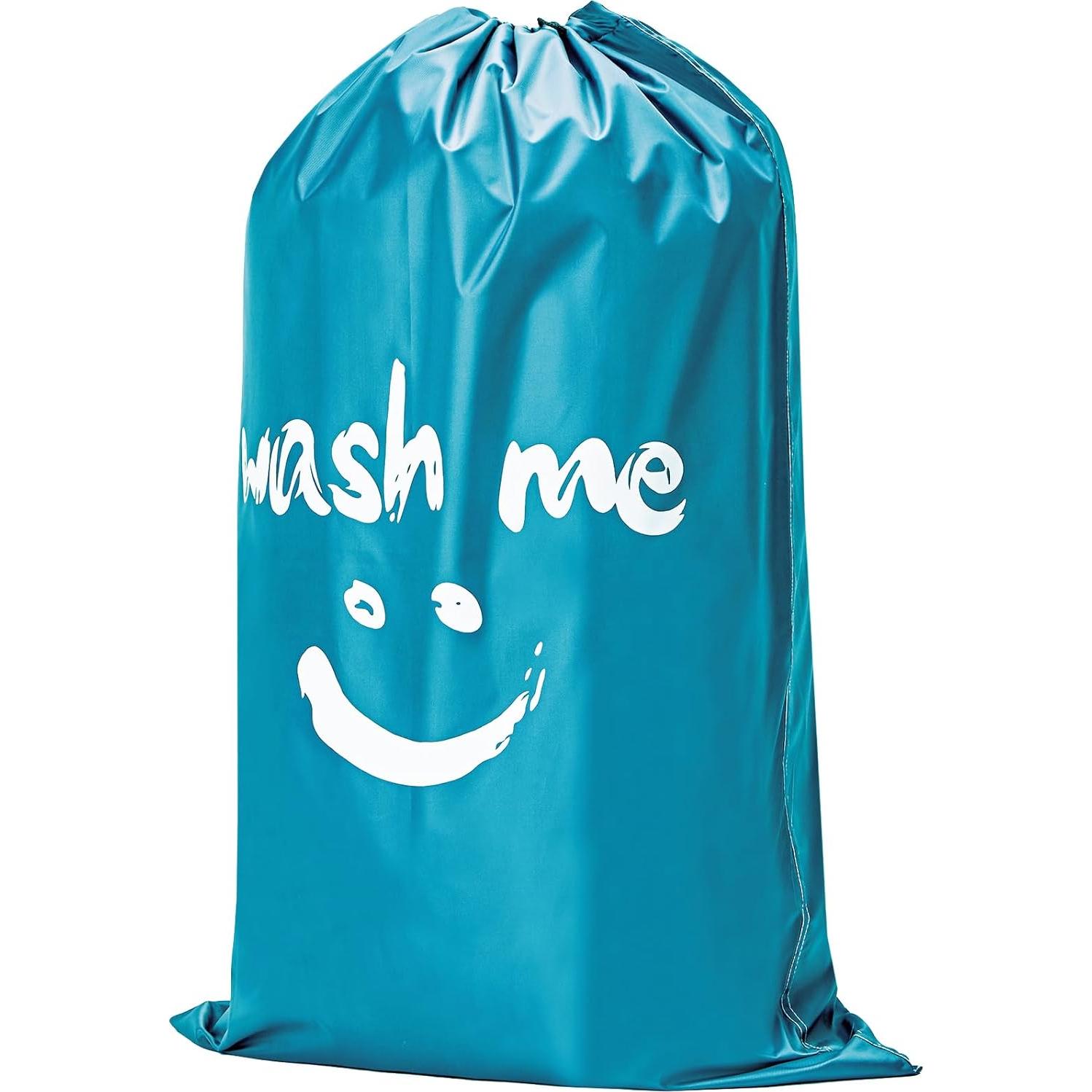 Bolsa de Ropa Sucia HOMEST XL 71x102 cm 2 Piezas Gris/Azul