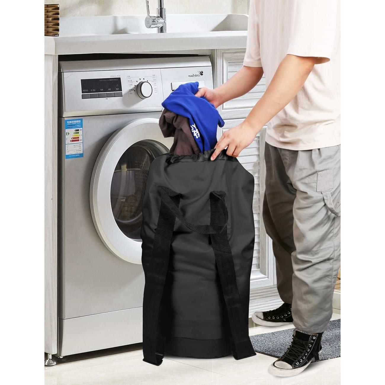 Bolsa de lavandería mochila Dalykate negra 166.67L impermeable