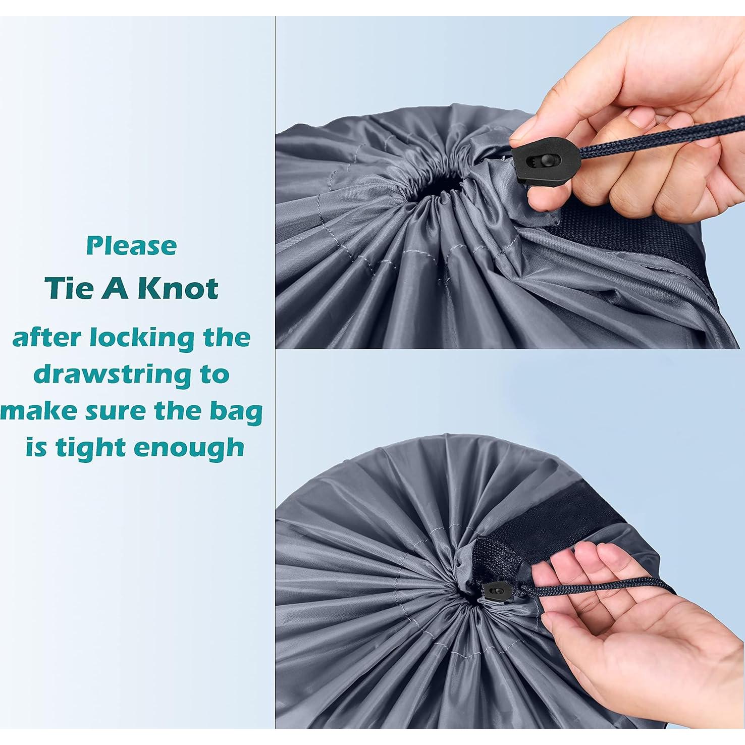 Bolsa de lavandería XL Coomee de nylon con correas - 2 unidades