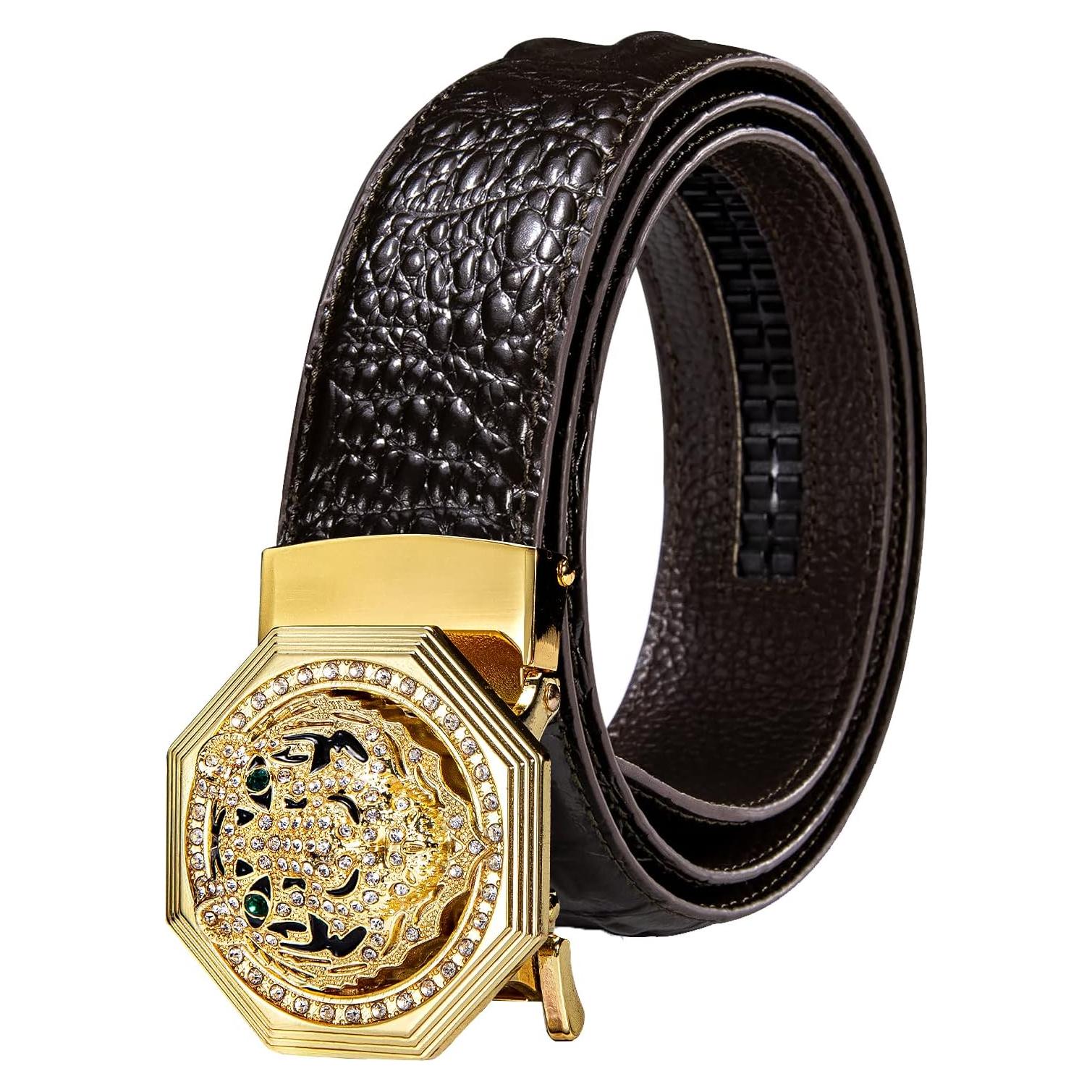 Cinturón de Ratchet Barry.Wang para Hombres Cuero 3.5cm