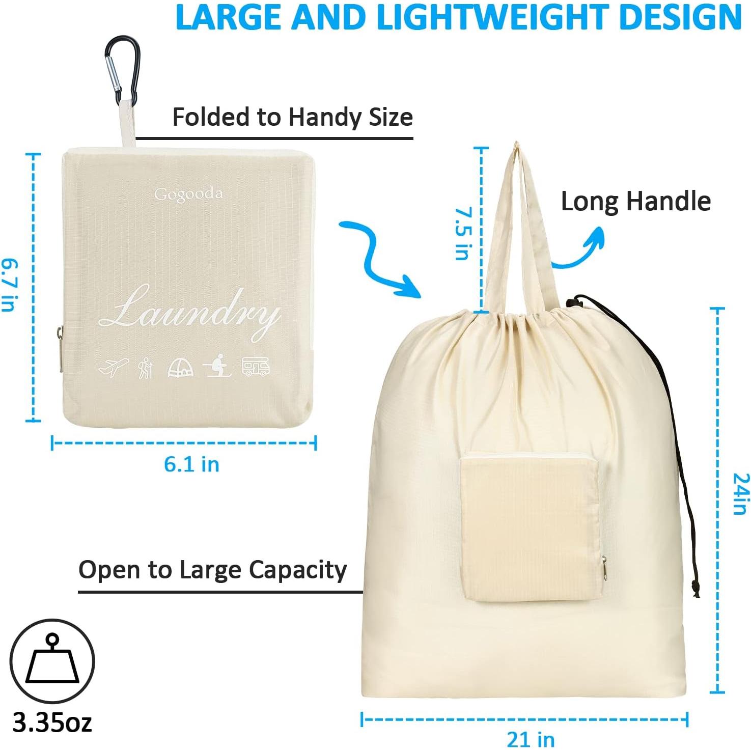 Bolsas de lavandería de viaje GOGOODA XL 2 paquetes nylon