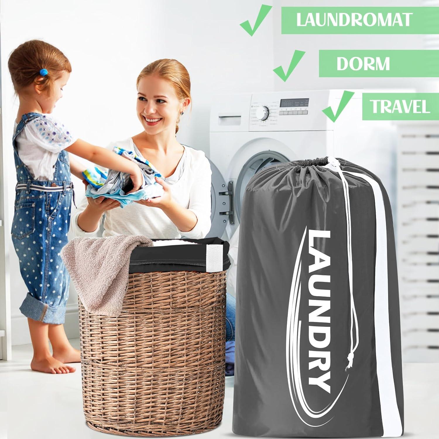 Bolsa de Lavandería XL Sylfairy 2 Piezas Resistente Plegable