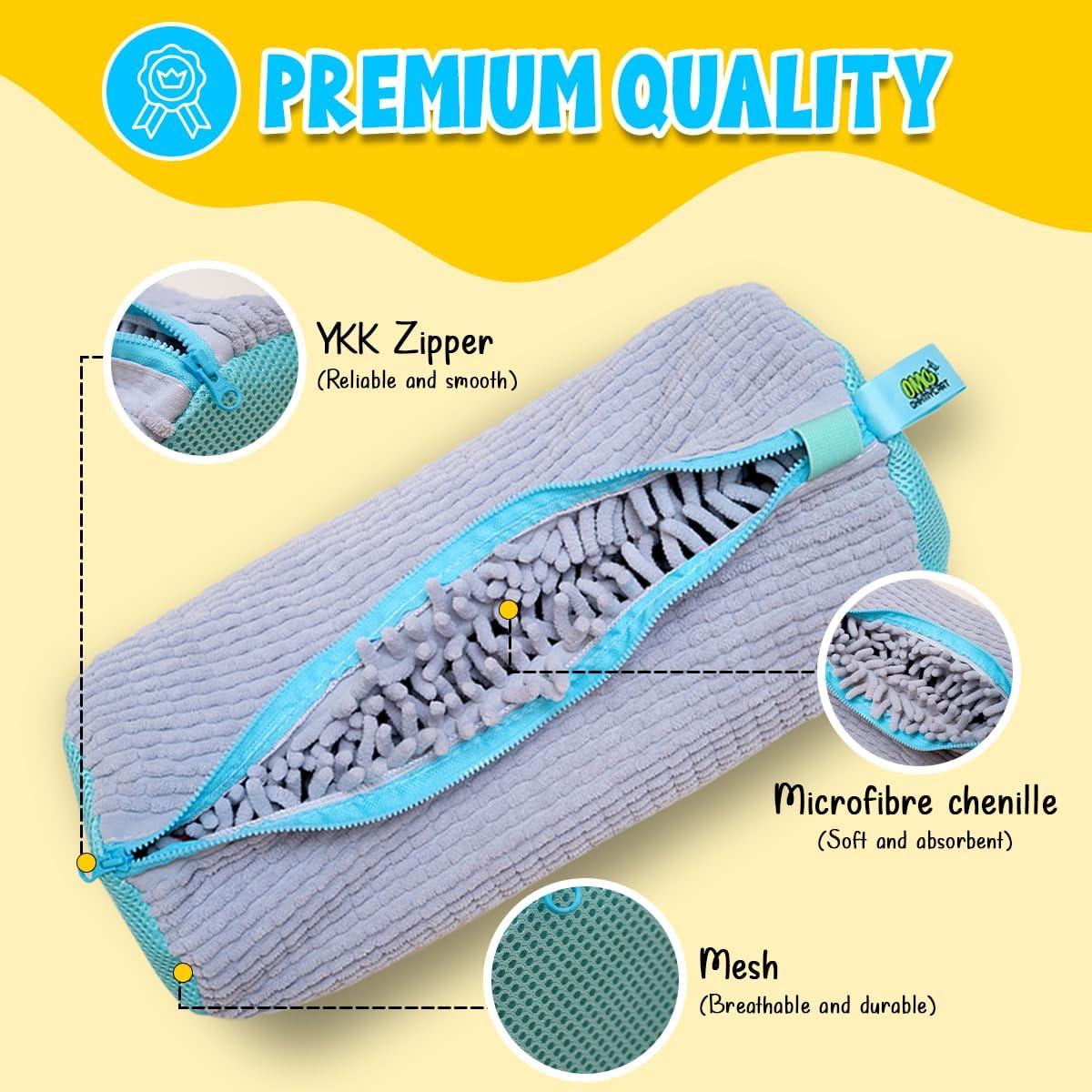 Bolsa de Lavado de Zapatos Ohhmycart 2 Piezas Microfibra