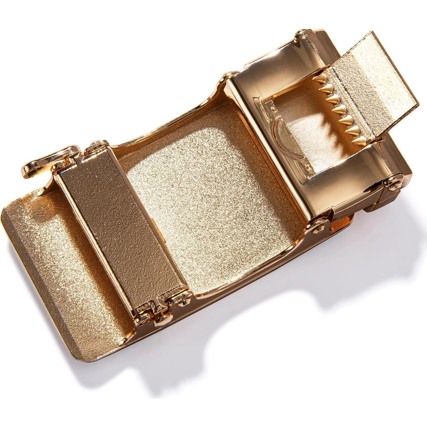 Cinturón de Ratchet Barry.Wang para Hombres Cuero Negro