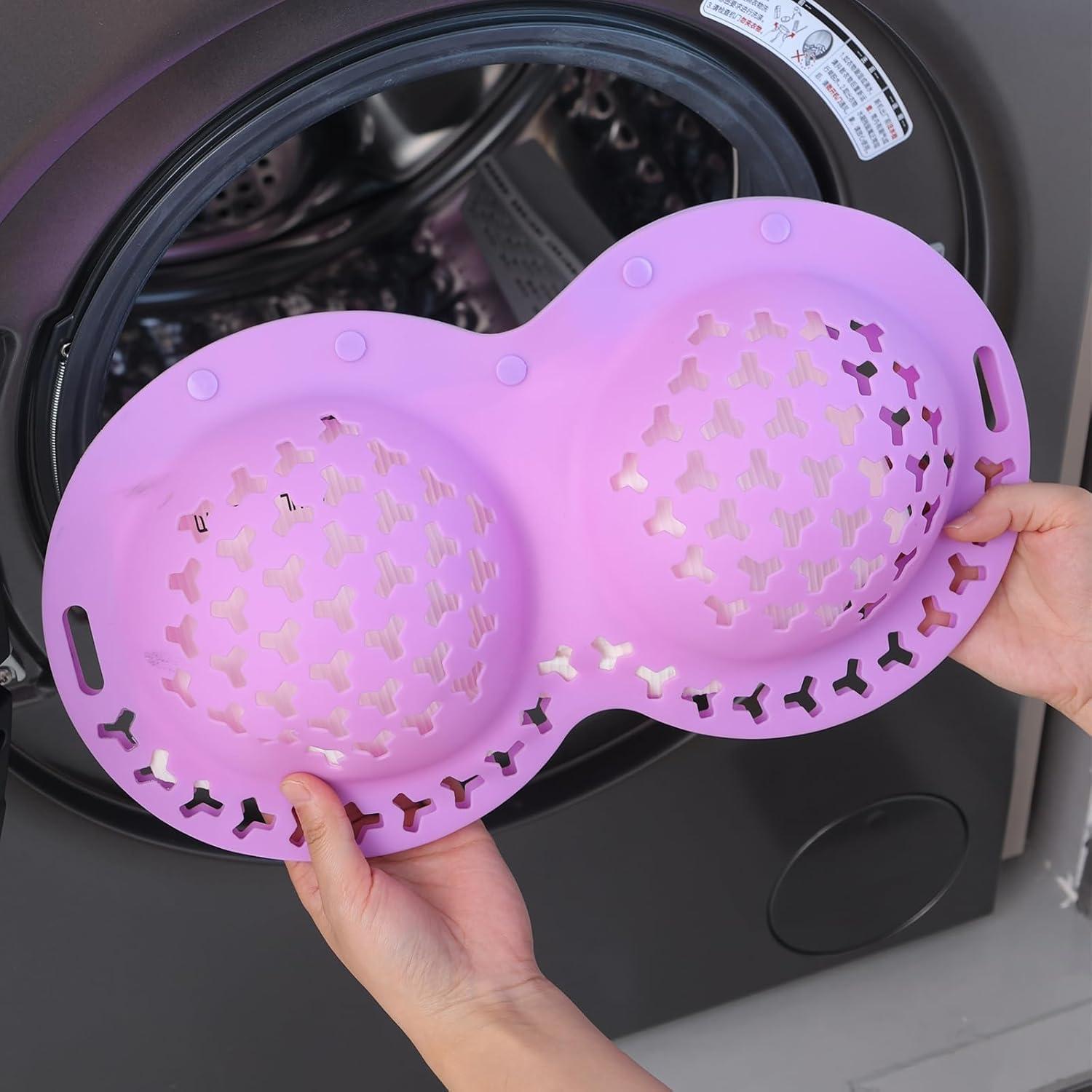 Bolsa de Lavado de Sujetadores HORMY 2 Piezas Malla Suave