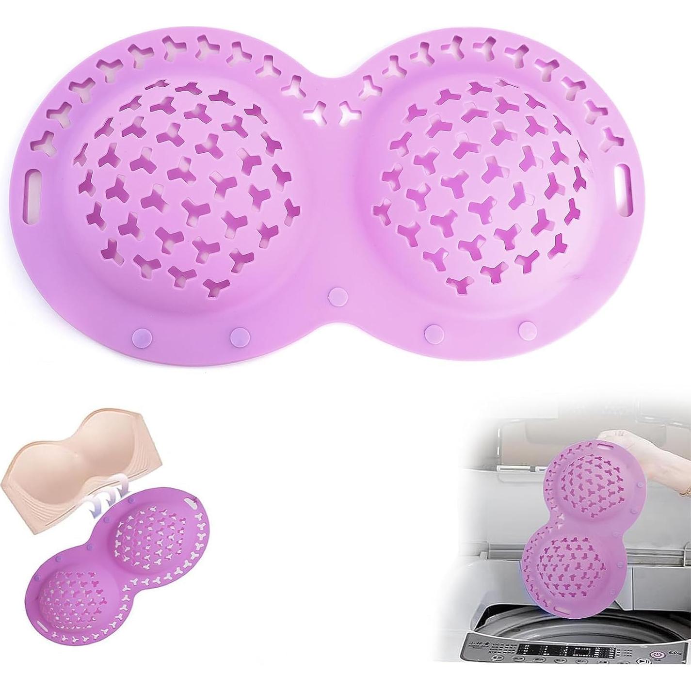 Bolsa de Lavado de Sujetadores HORMY 2 Piezas Malla Suave