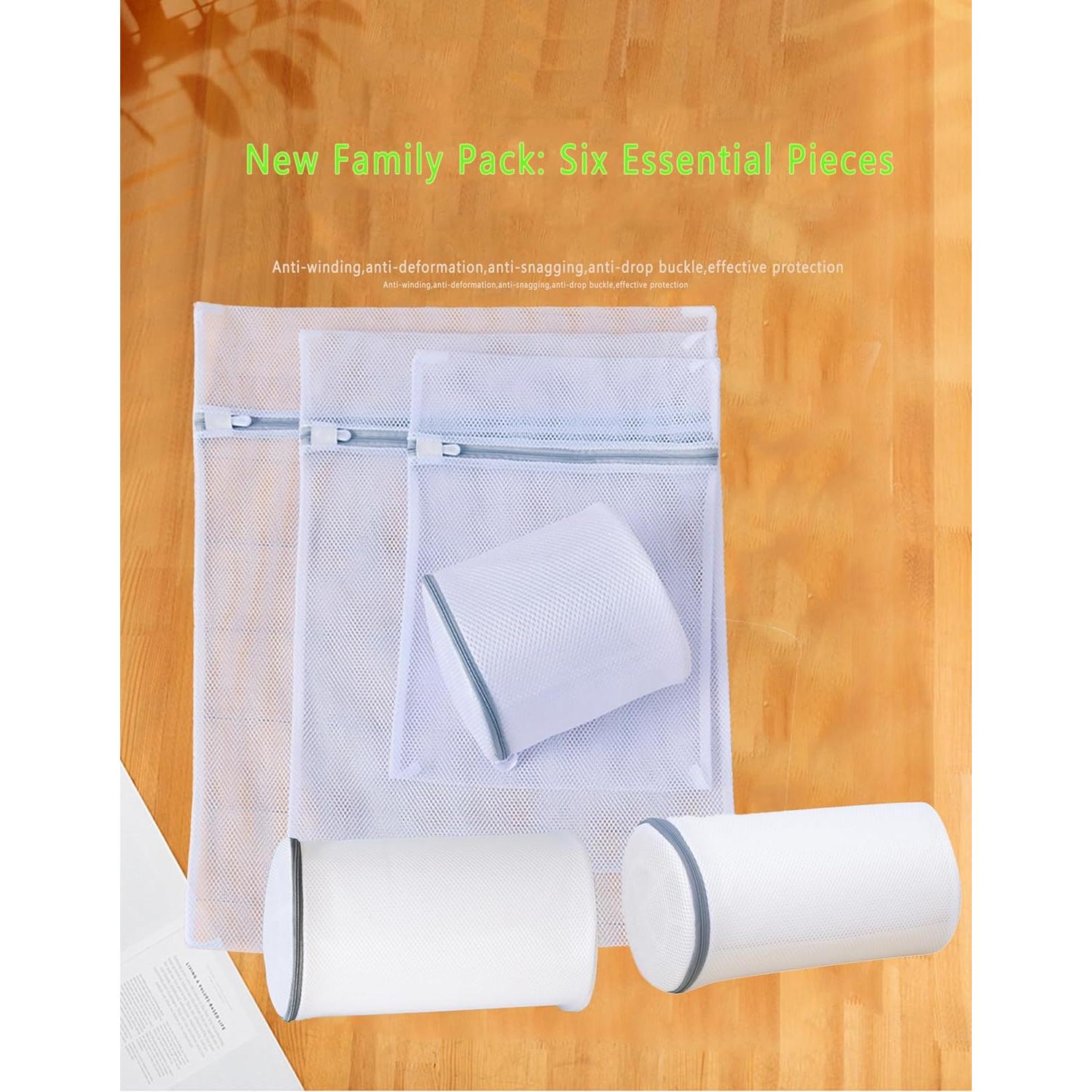 Juego de 6 bolsas de lavandería Genérica - Malla resistente