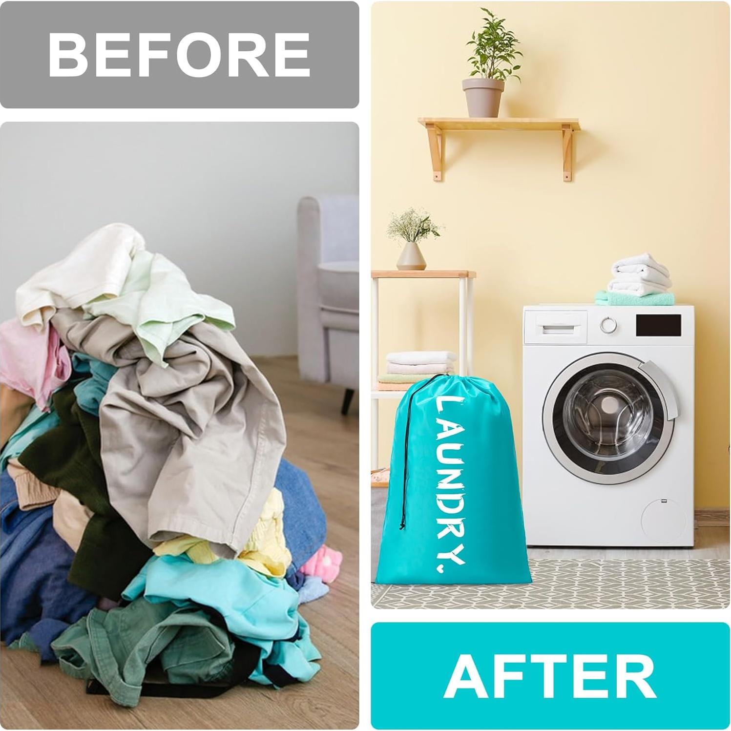 Bolsa de Lavandería de Viaje Aegero 61x91 cm - 2 Paquete