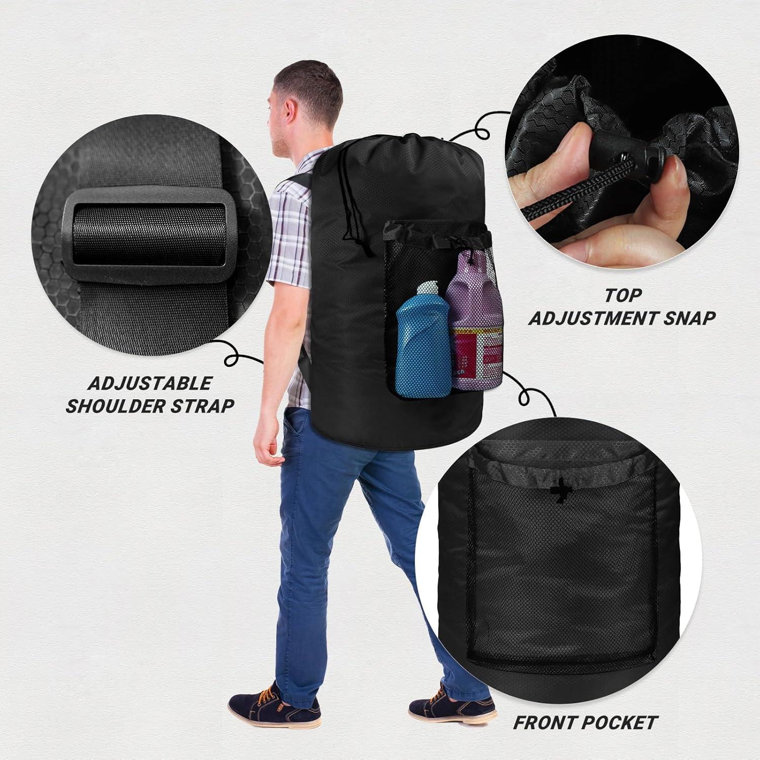 Mochila de Lavandería CATOTEL Grande Plegable 33x68.6cm Negra