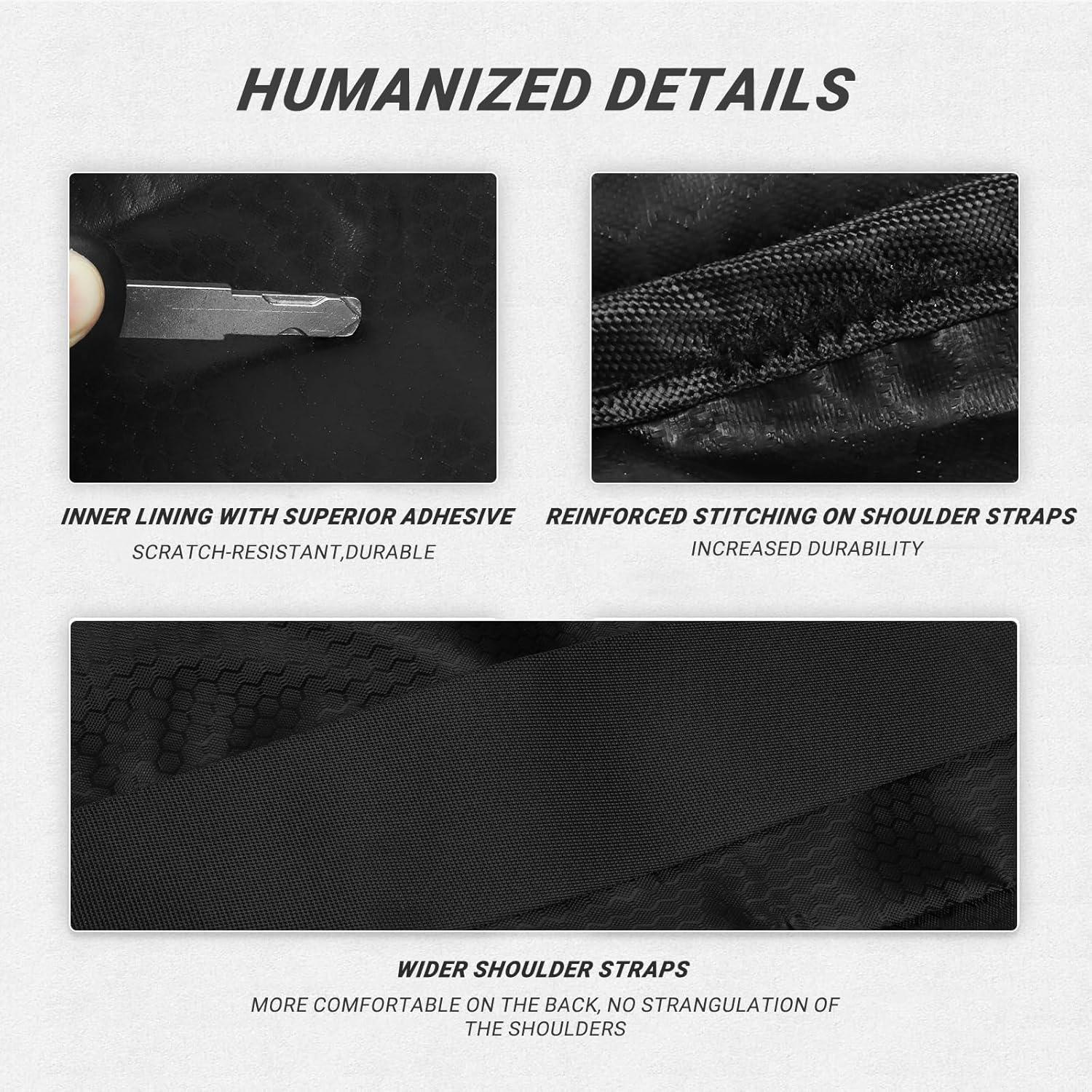 Mochila de Lavandería CATOTEL Grande Plegable 33x68.6cm Negra