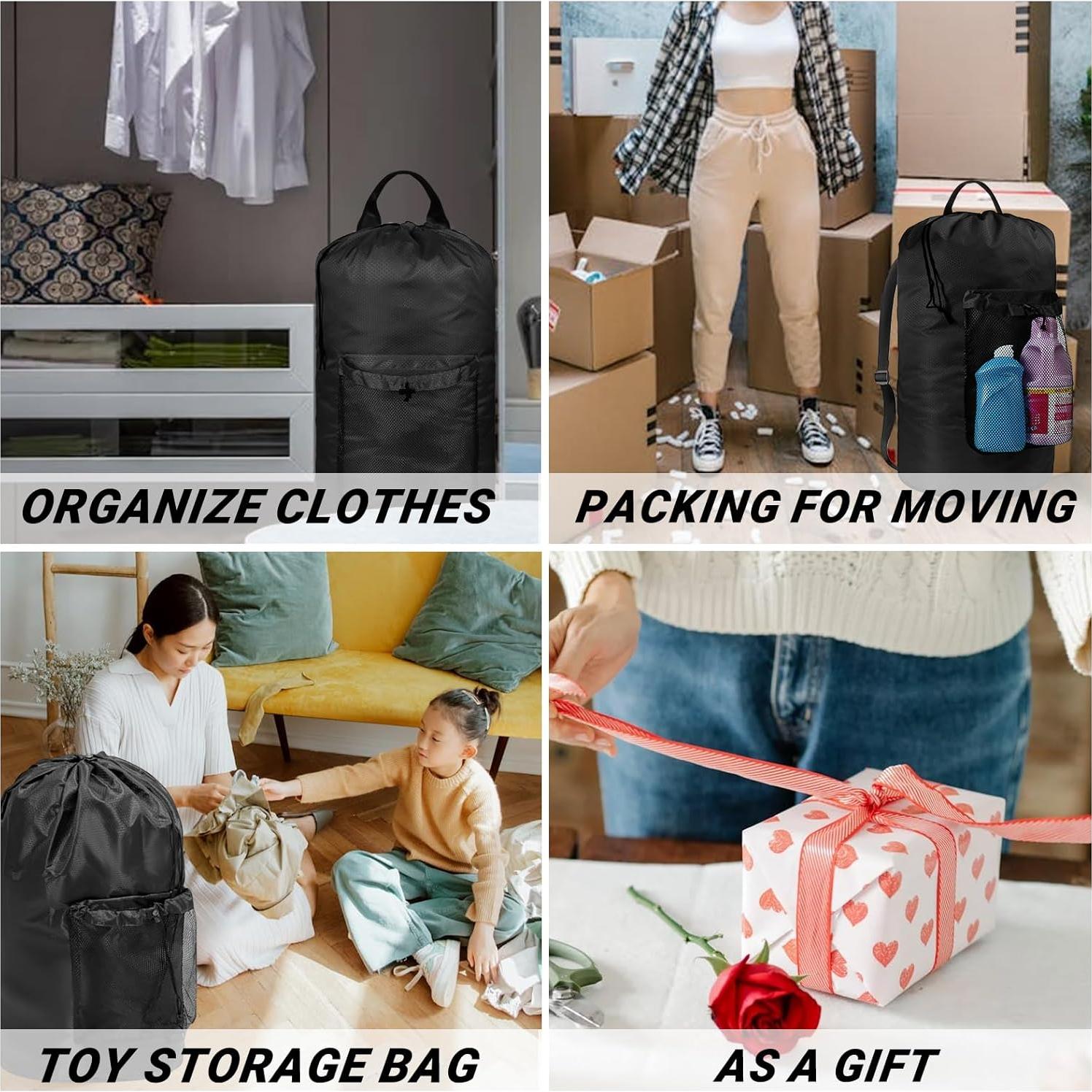 Mochila de Lavandería CATOTEL Grande Plegable 33x68.6cm Negra