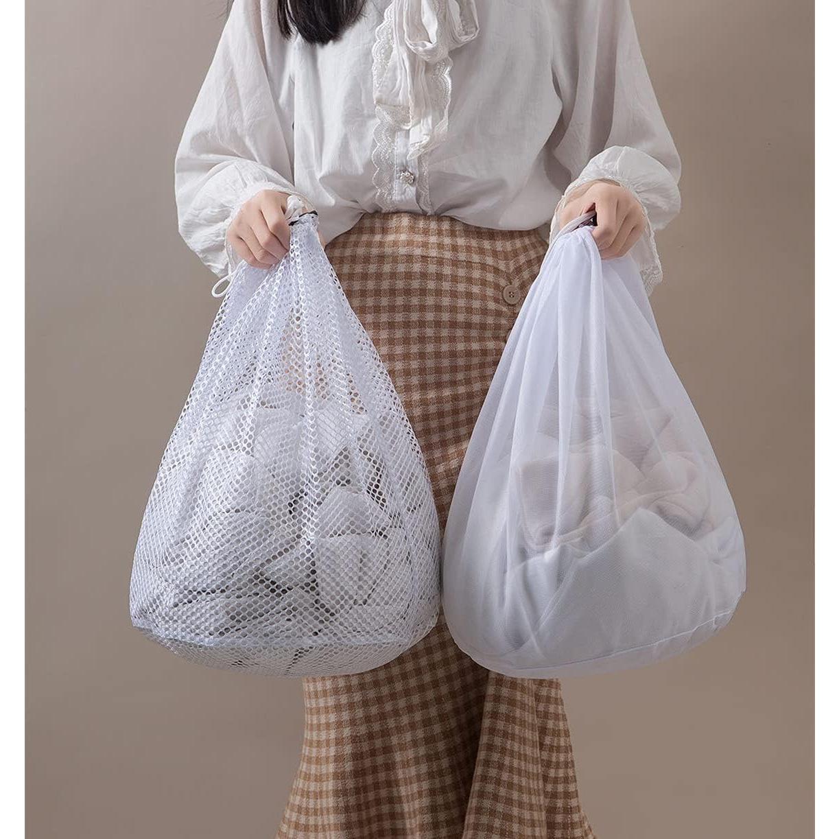 Bolsas de Lavandería ARZASGO, Paquete de 4, Duraderas, Blancas