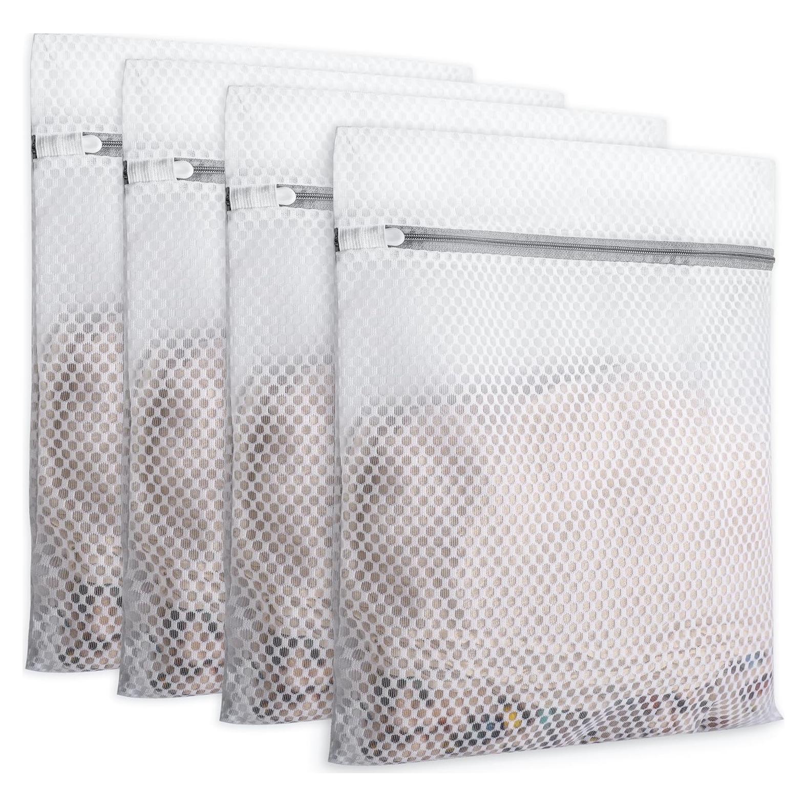 Bolsas de Lavandería DAIKOYE 4 Pcs Malla 30x40 cm para Delicados