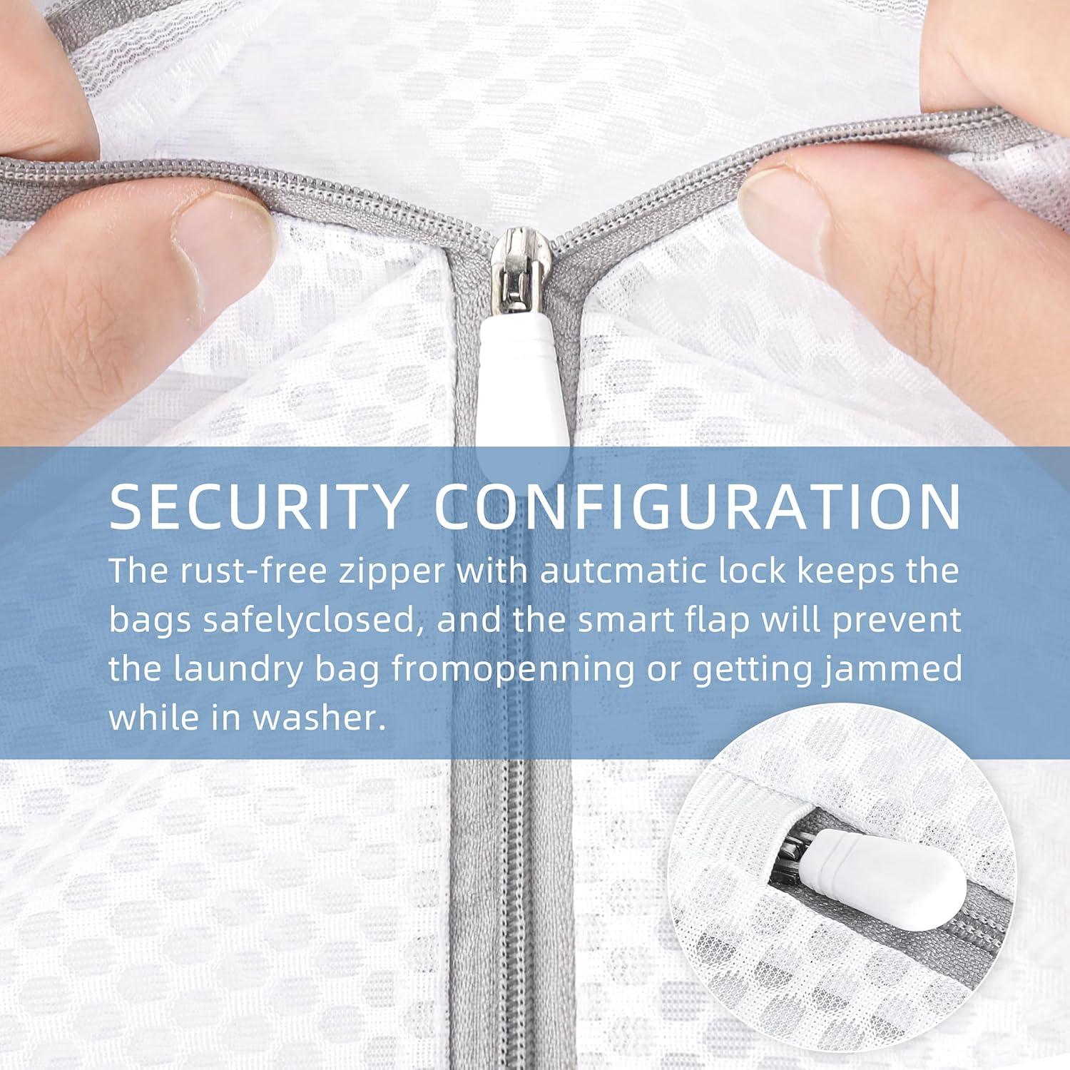 Bolsas de Lavandería DAIKOYE 4 Pcs Malla 30x40 cm para Delicados