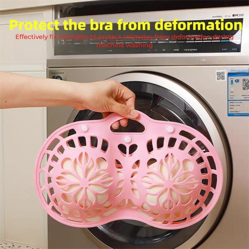 Bolsa de Lavado de Sujetadores de Silicona Genérico 2 Pcs Rosa