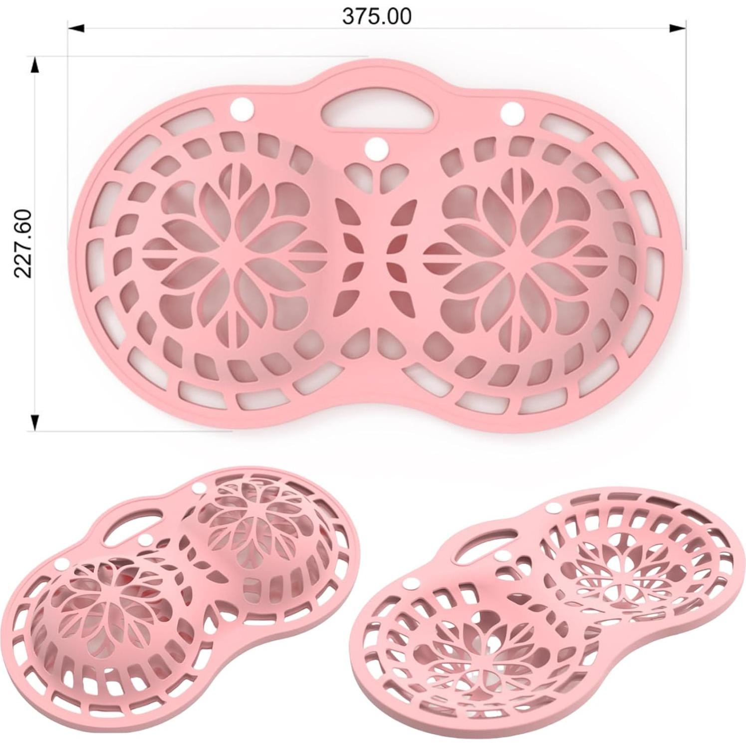 Bolsa de Lavado de Sujetadores de Silicona Genérico 2 Pcs Rosa