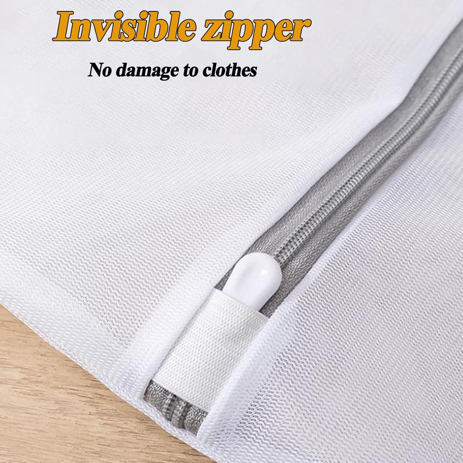 Set de 3 Bolsas de Lavandería de Malla DZZFGVF - Blanco