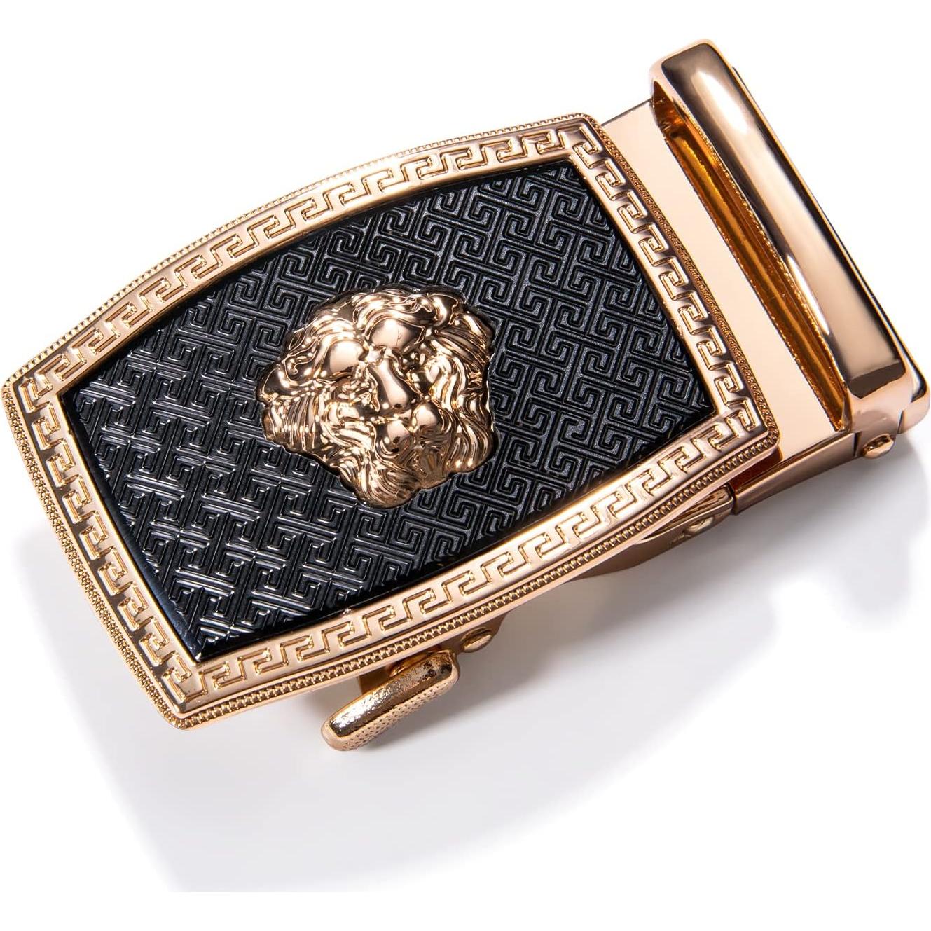 Cinturón de Ratchet Barry.Wang Cuero Genuino 2.86cm Ajustable