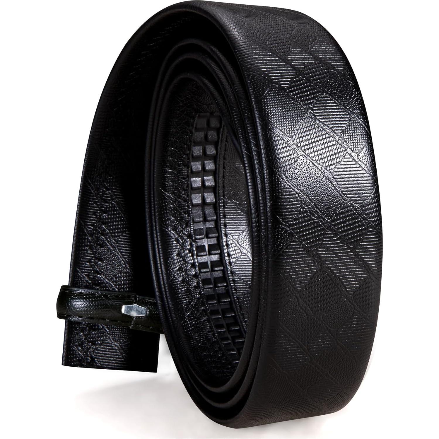 Cinturón de Ratchet Barry.Wang Cuero Genuino 2.86cm Ajustable