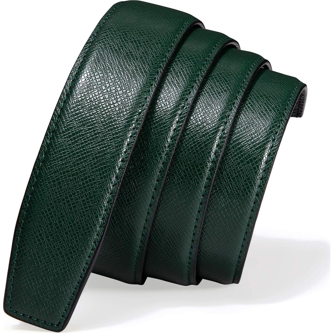 Cinturón de Ratchet Barry.Wang Cuero Genuino 2.86cm Ajustable