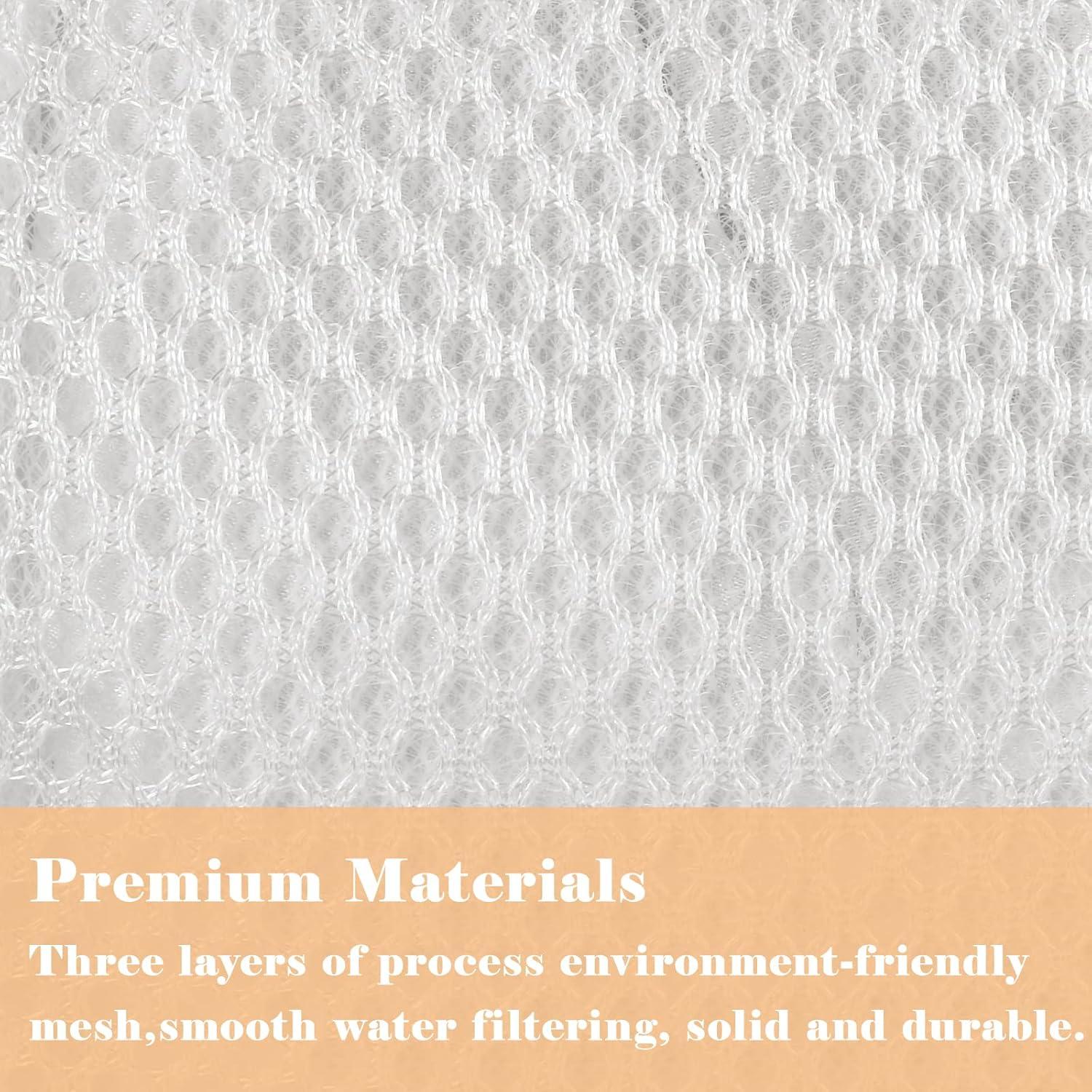 Bolsas de Lavandería Yonchic 4 Piezas Malla Cremallera Beige