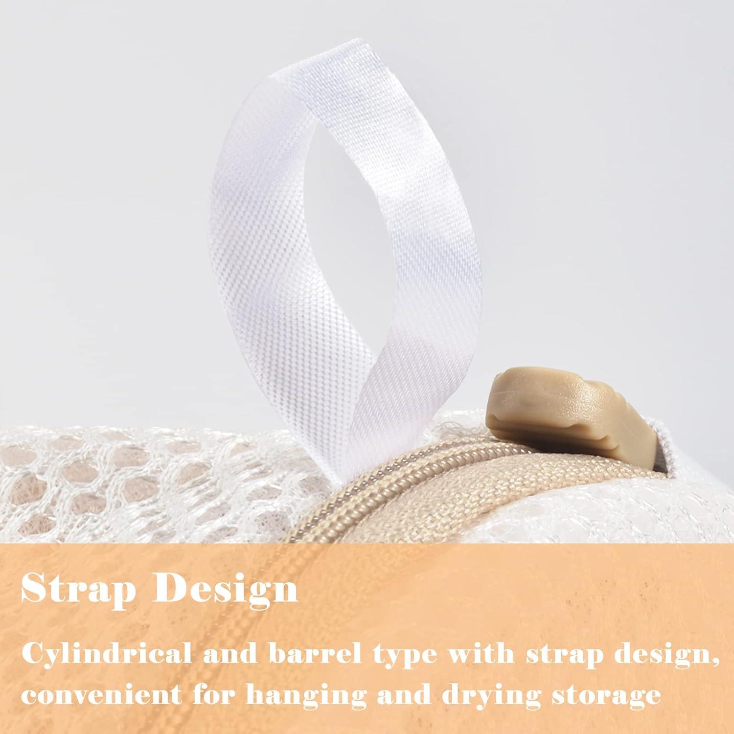 Bolsas de Lavandería Yonchic 4 Piezas Malla Cremallera Beige