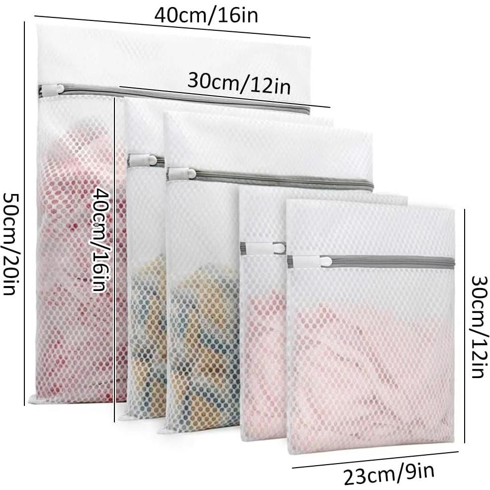 Juego de 5 Bolsas de Lavandería de Malla BXUYAOXMC - 3 Tamaños