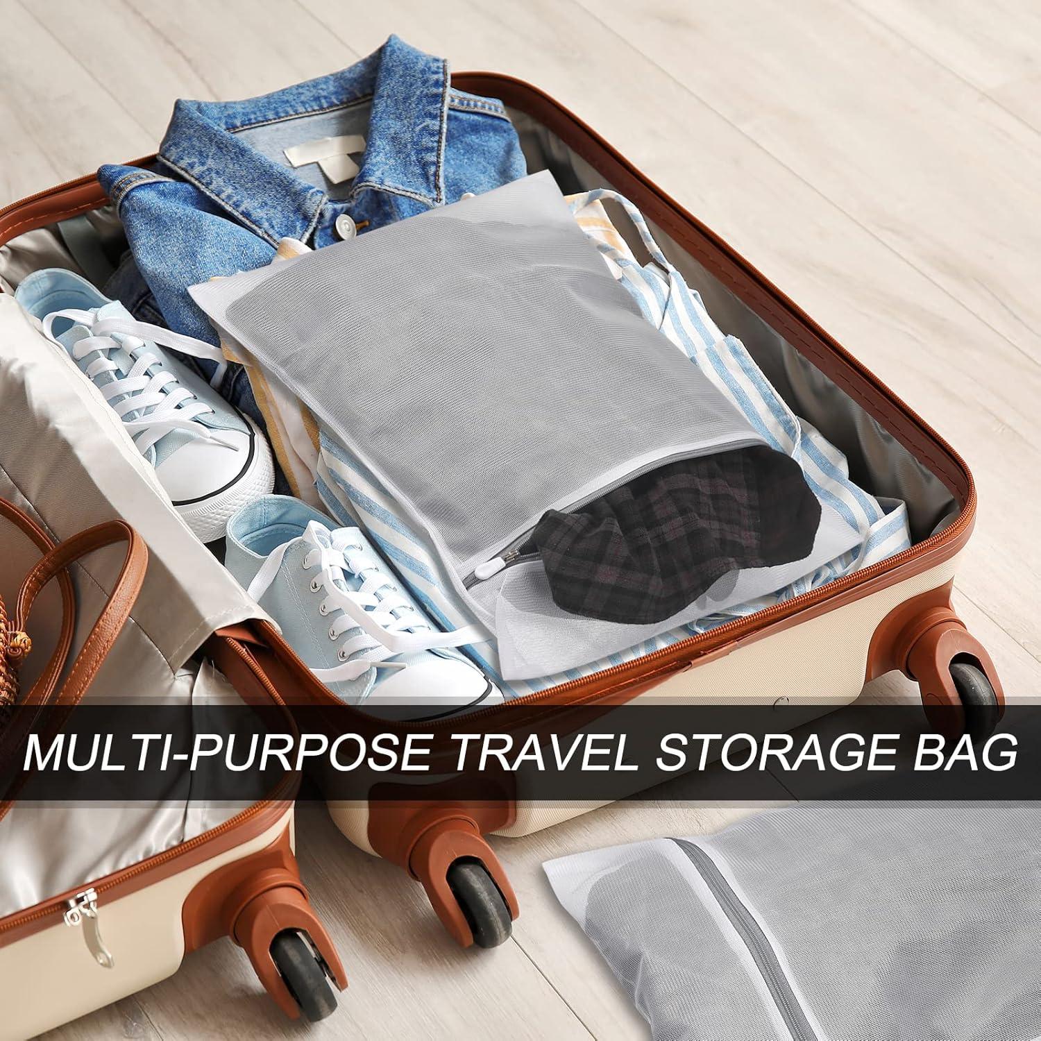 Bolsas de Lavandería de Malla uxcell 5Pcs 23x30cm Rosa