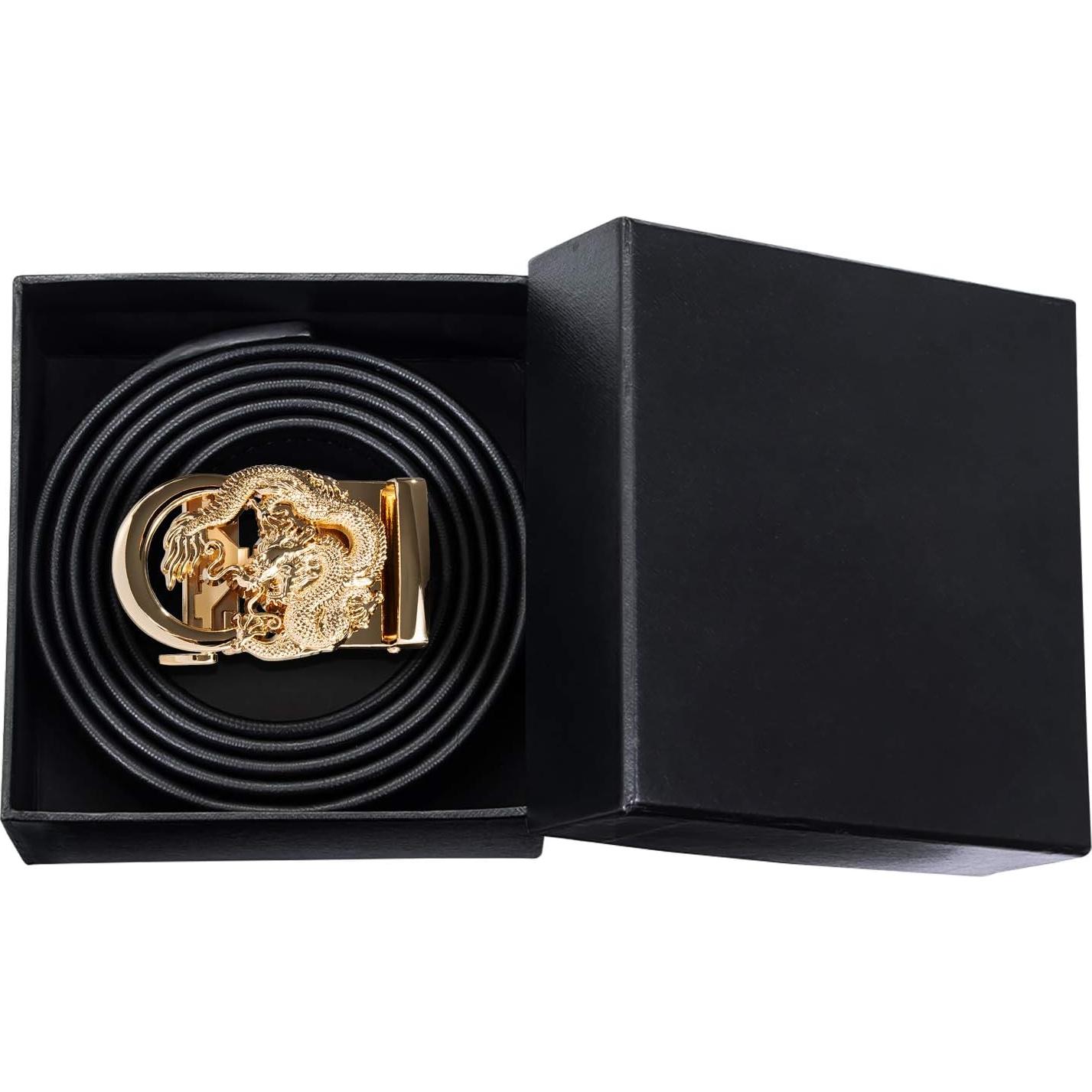 Cinturón de Ratchet Barry.Wang Cuero Genuino 2.86cm Ajustable